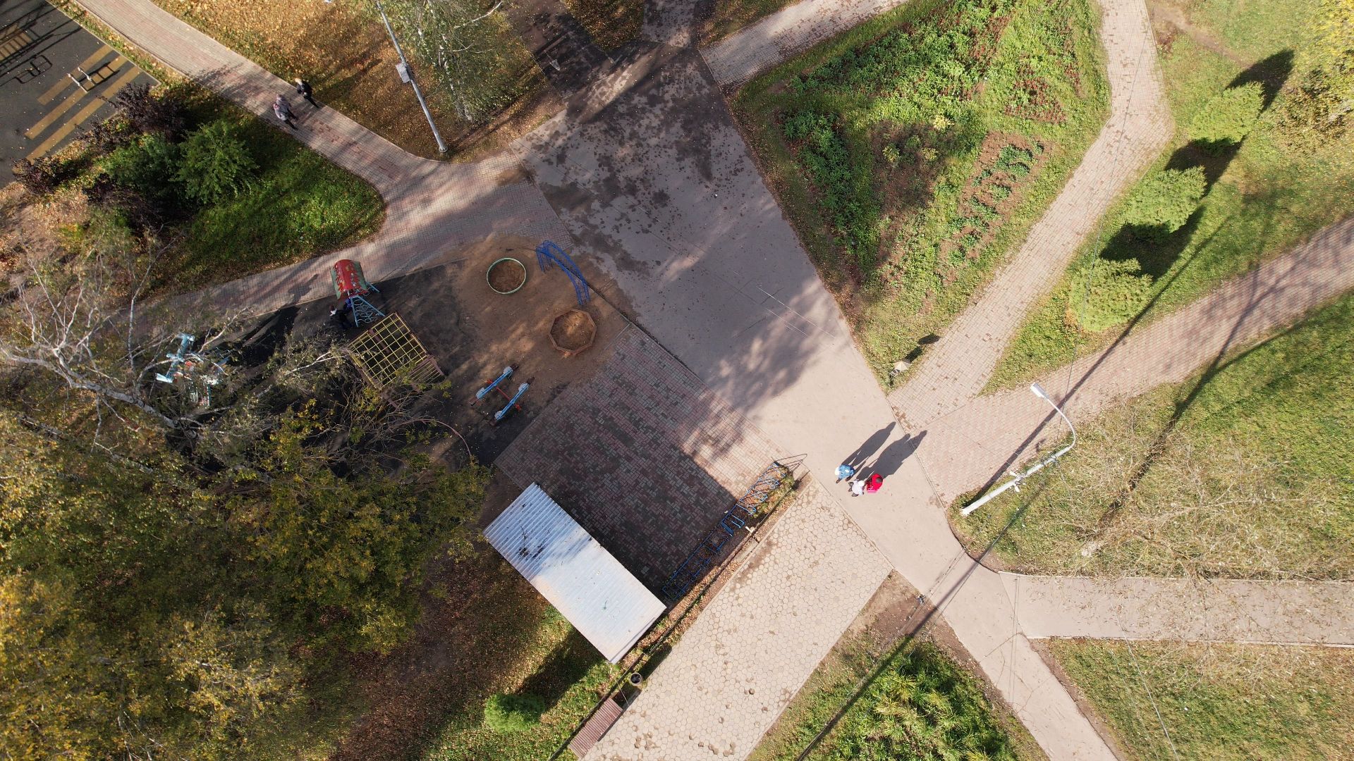 лобня, видео с коптера, благоустройство, парки,