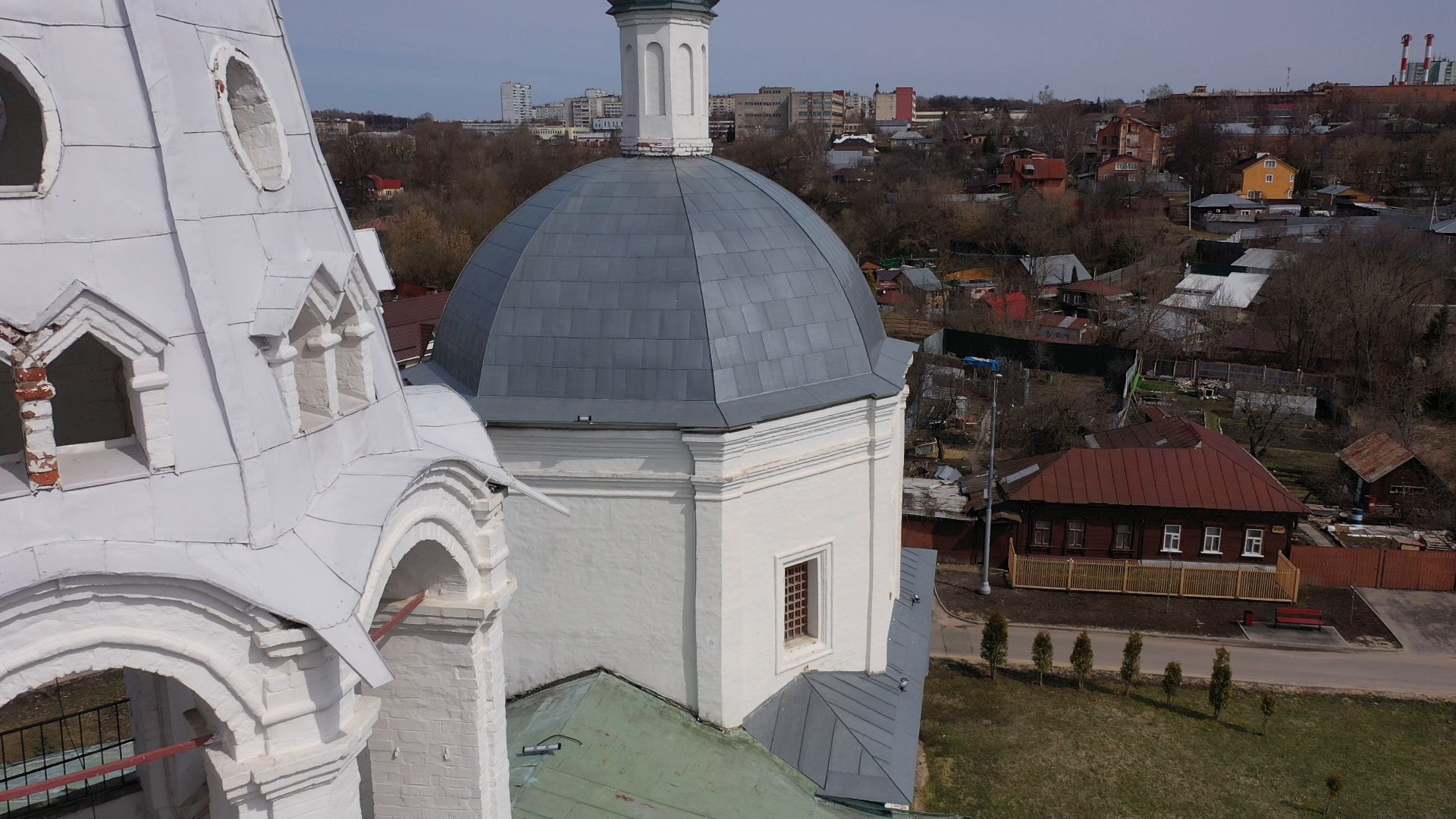 видео с коптера, серпухов, культура,