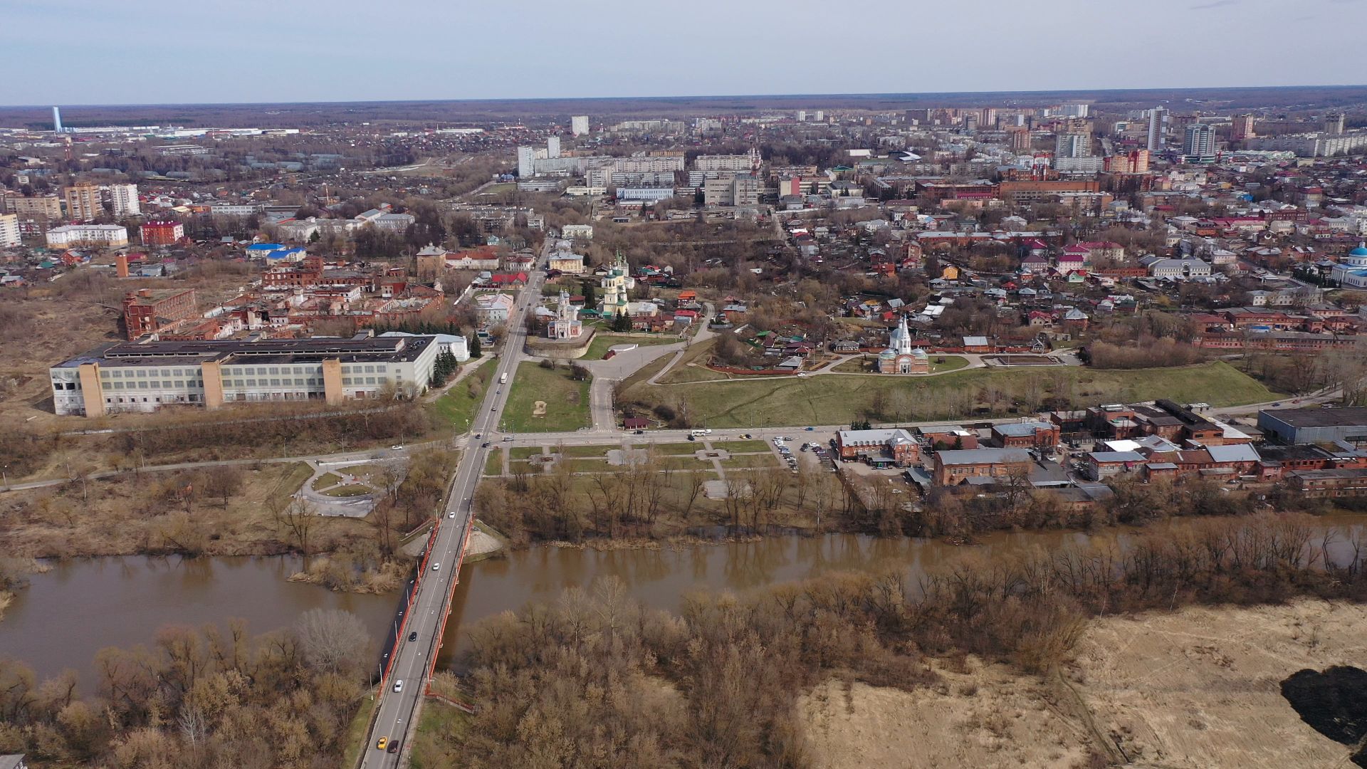 видео с коптера, серпухов, культура,