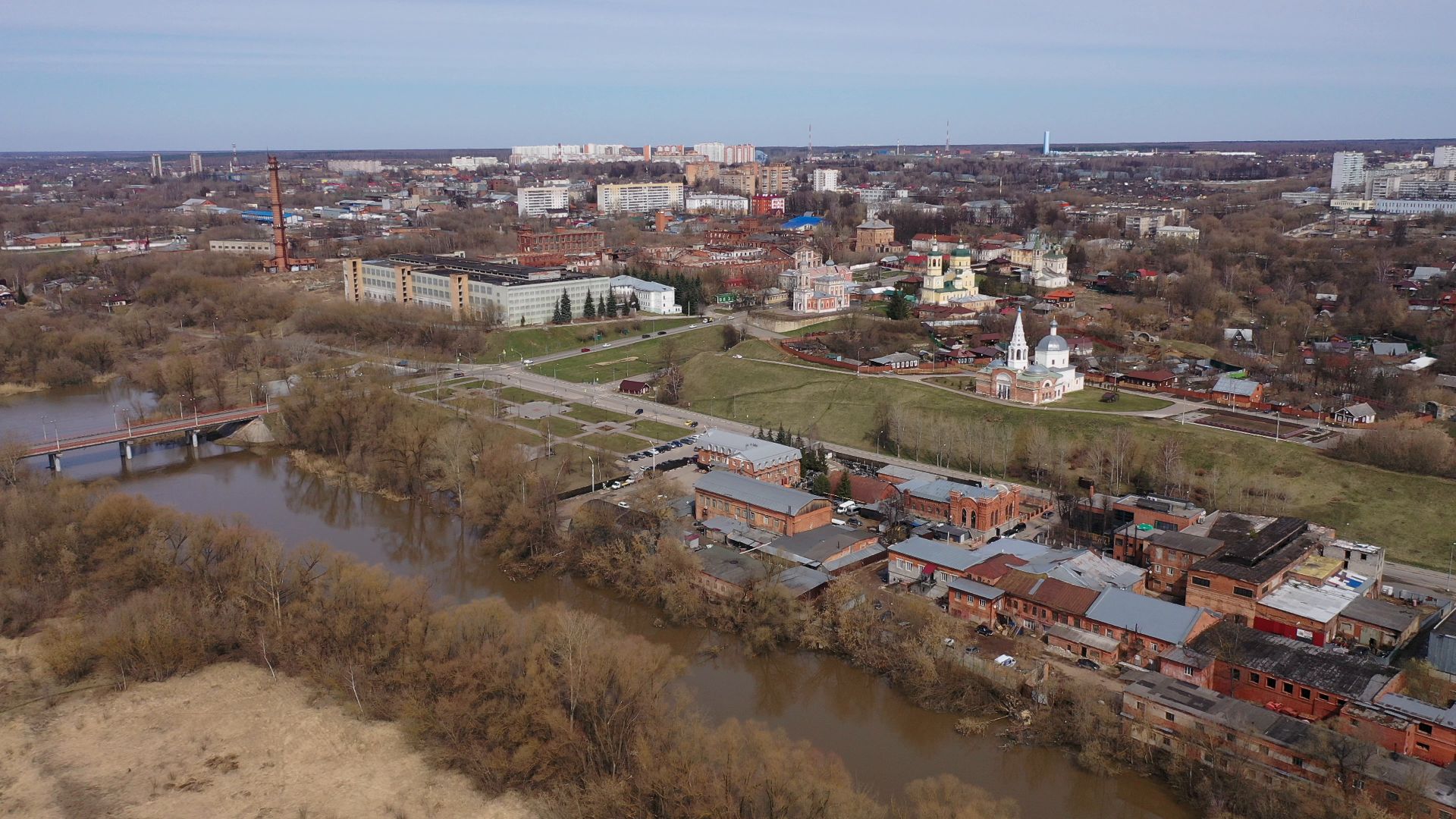 видео с коптера, серпухов, культура,