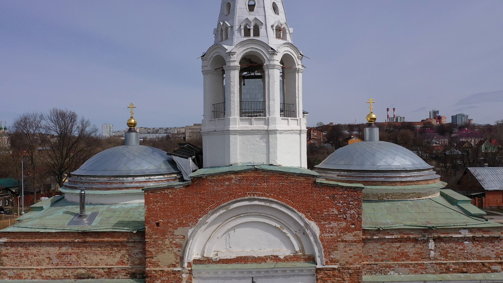 видео с коптера, серпухов, культура,