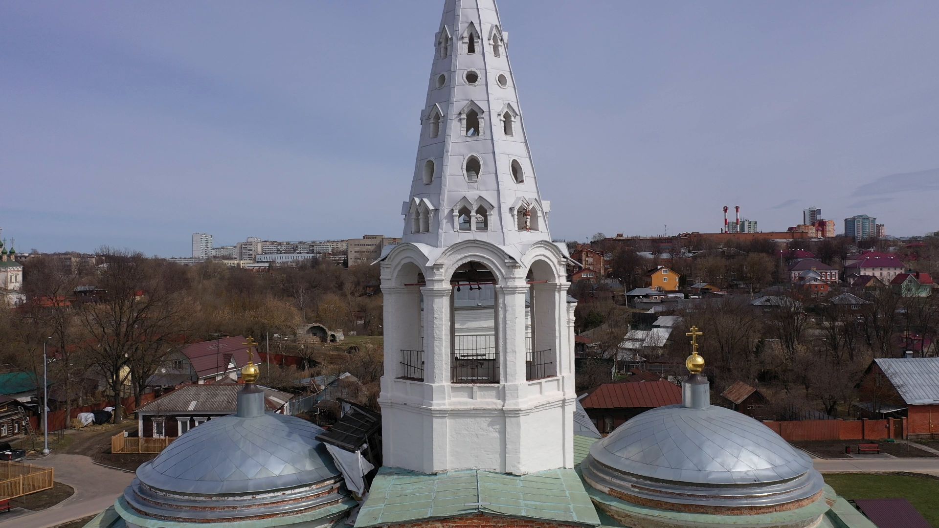 видео с коптера, серпухов, культура,