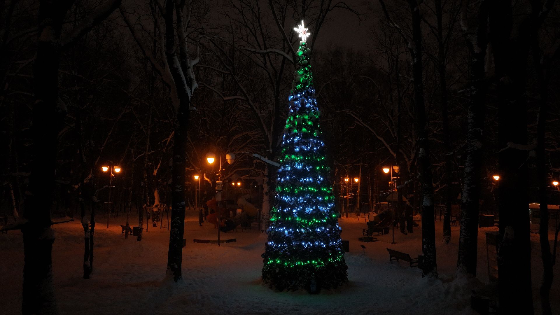 видео с коптера, химки, зима в подмосковье, благоустройство,
