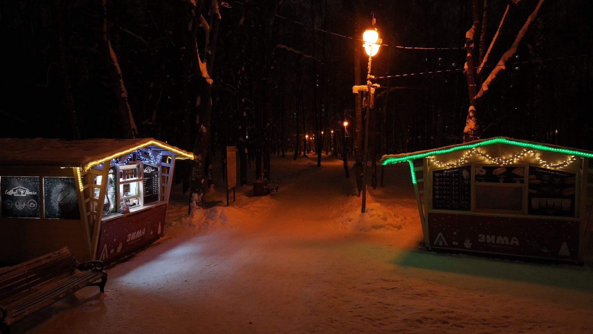 видео с коптера, химки, зима в подмосковье, благоустройство,