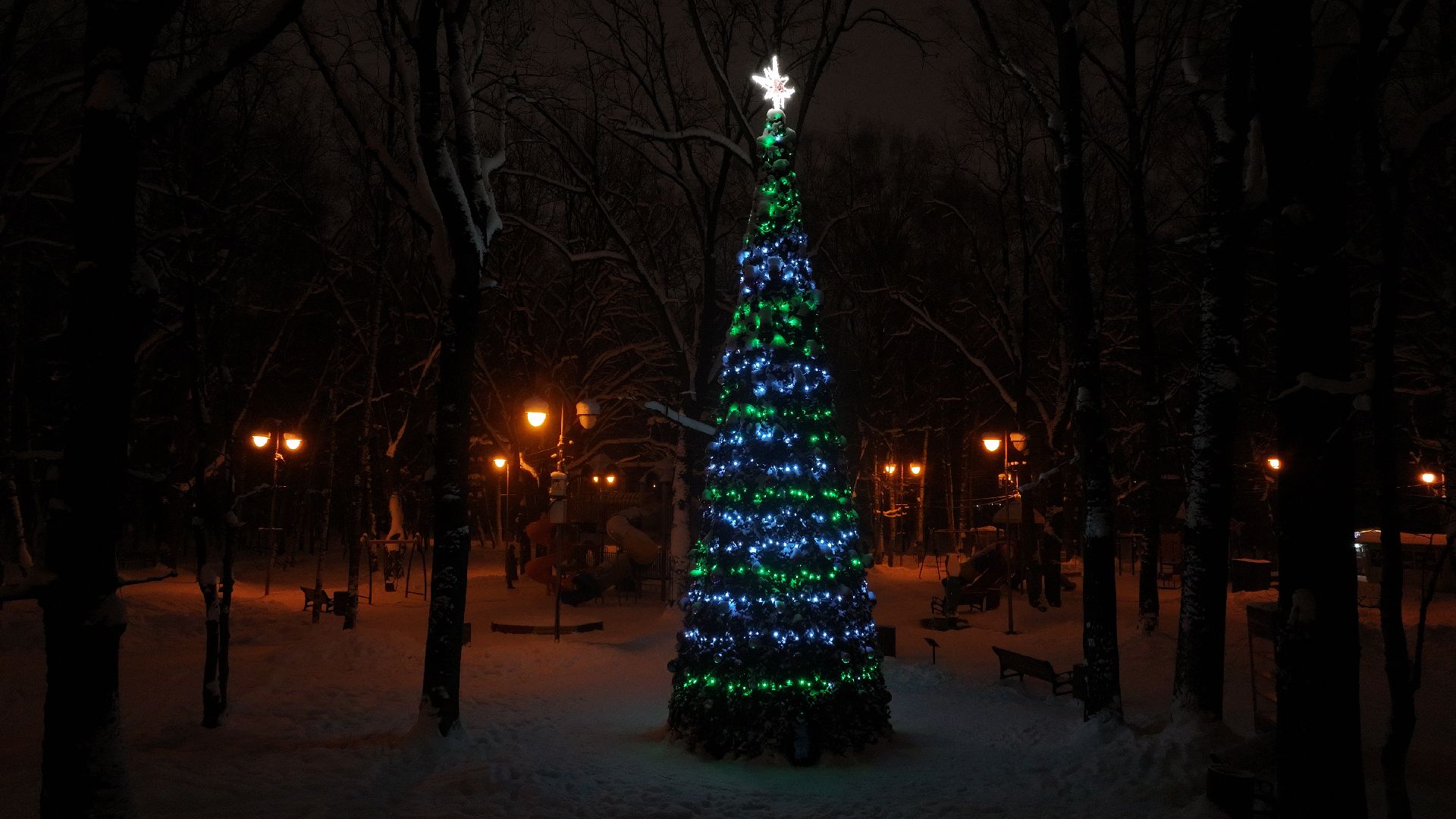 видео с коптера, химки, зима в подмосковье, благоустройство,