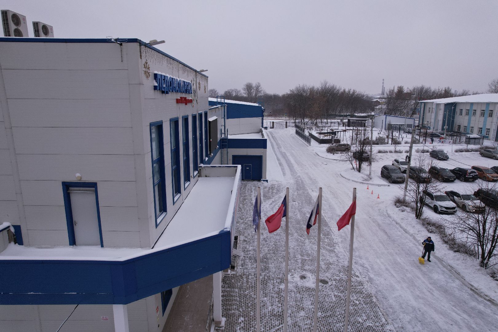 видео с коптера, щёлково, спорт, строительство,