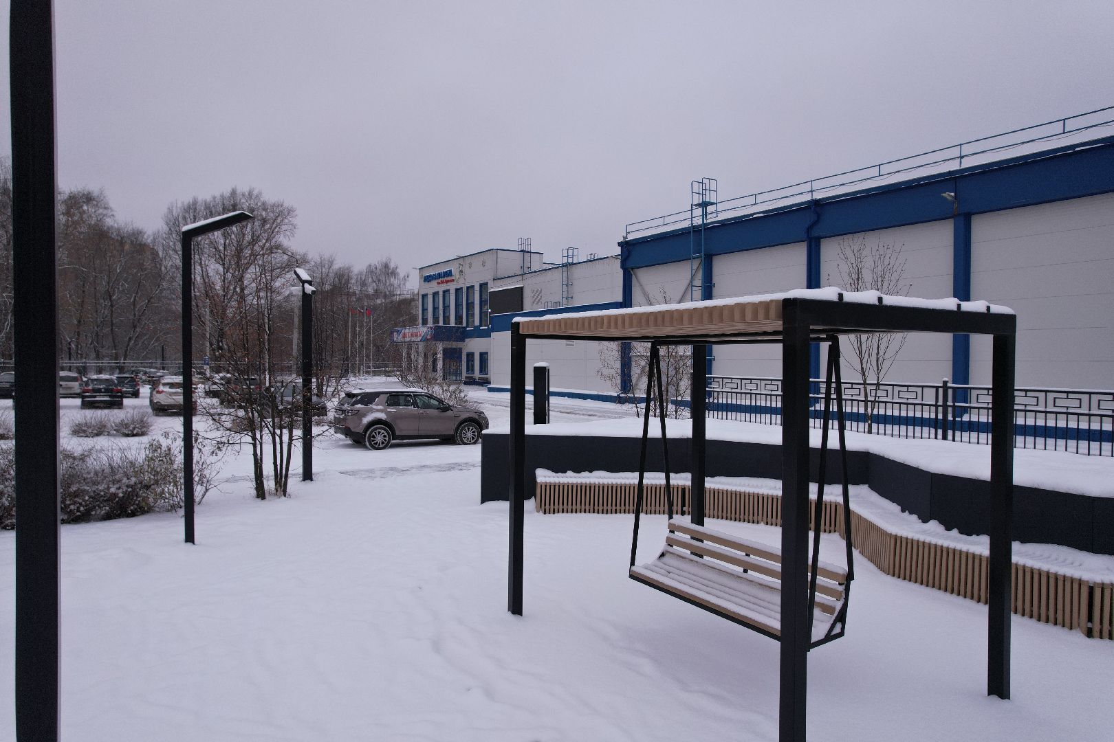 видео с коптера, щёлково, спорт, строительство,