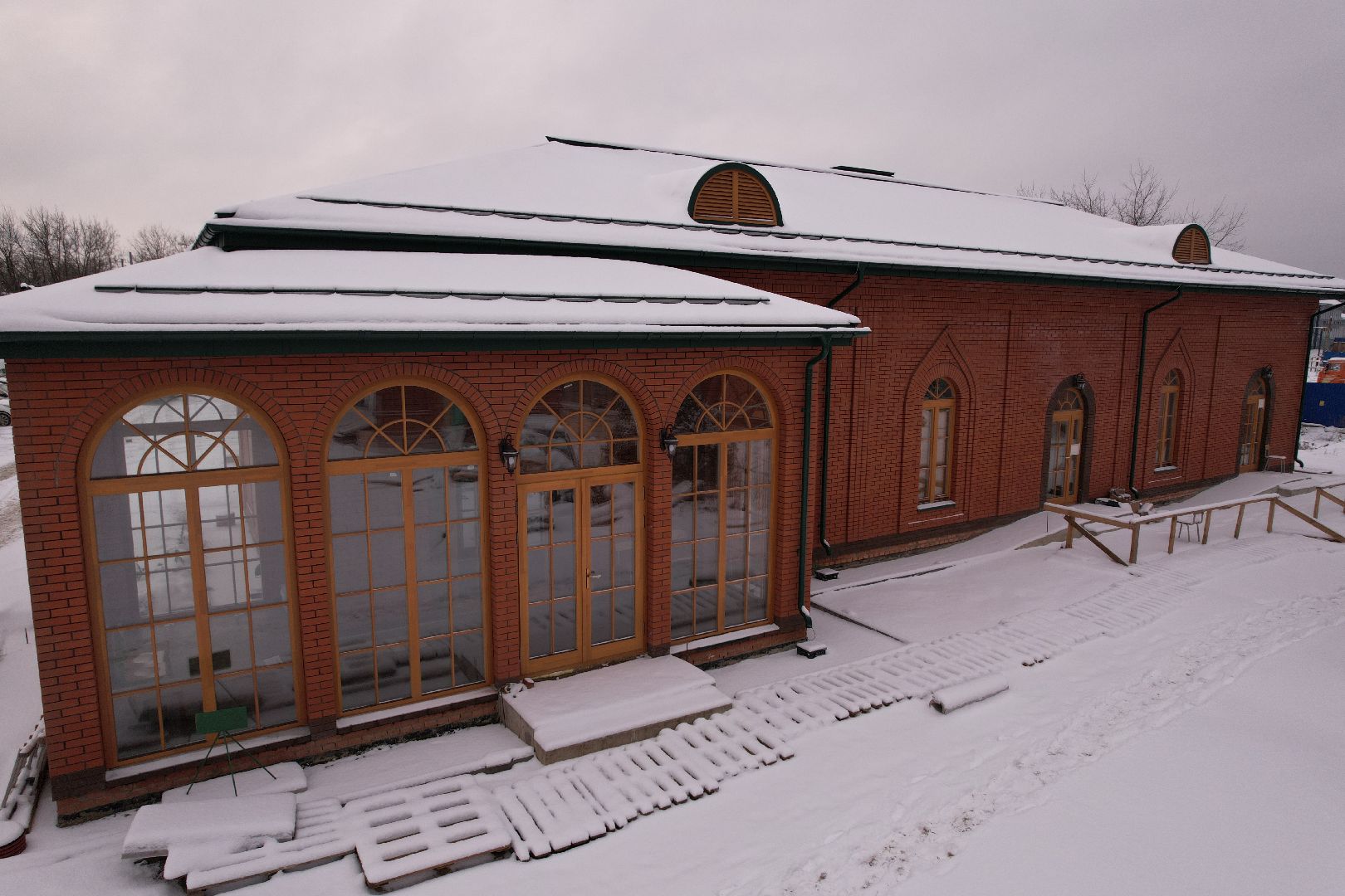 видео с коптера, щёлково, культура, строительство,