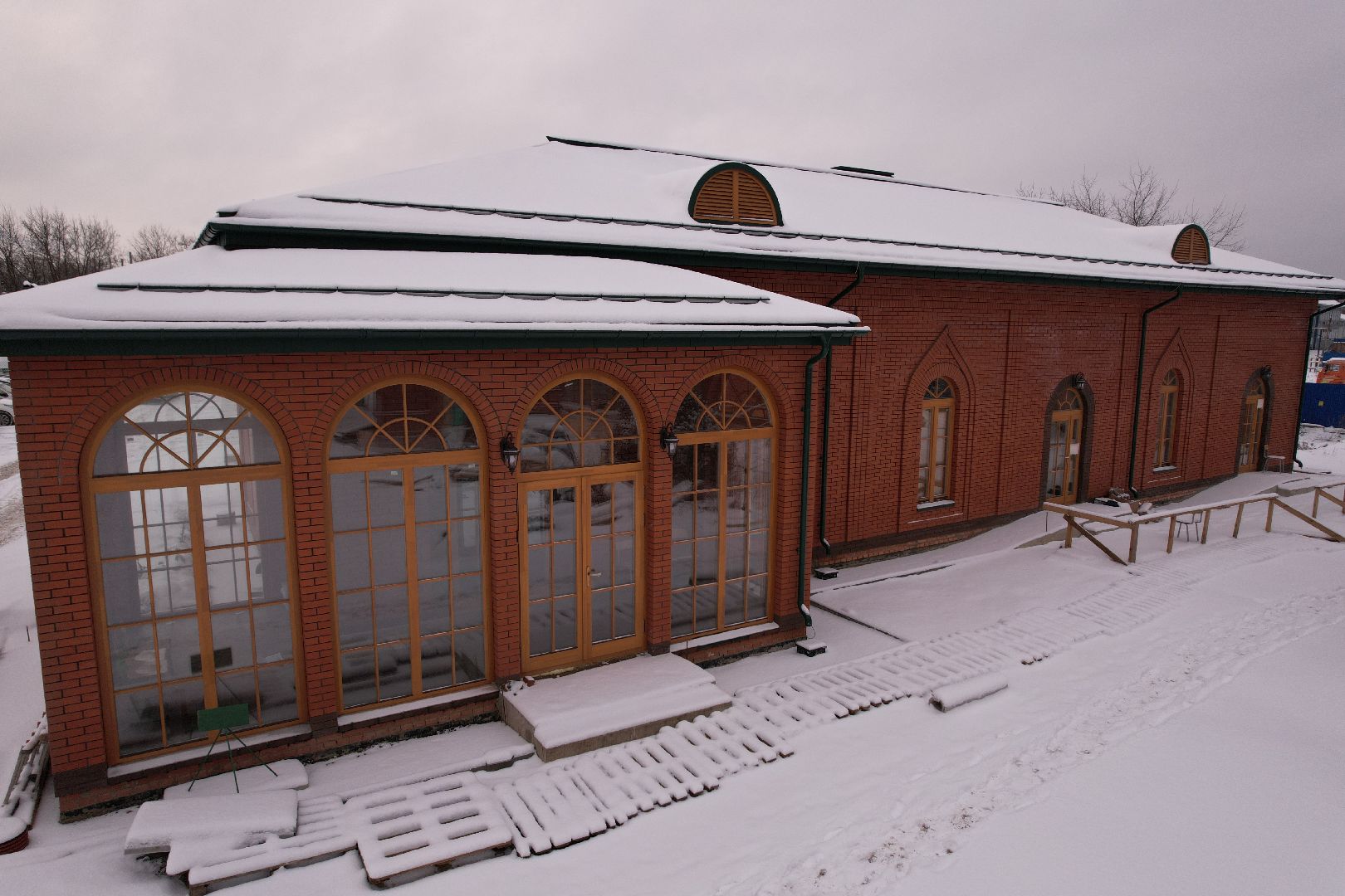 видео с коптера, щёлково, культура, строительство,