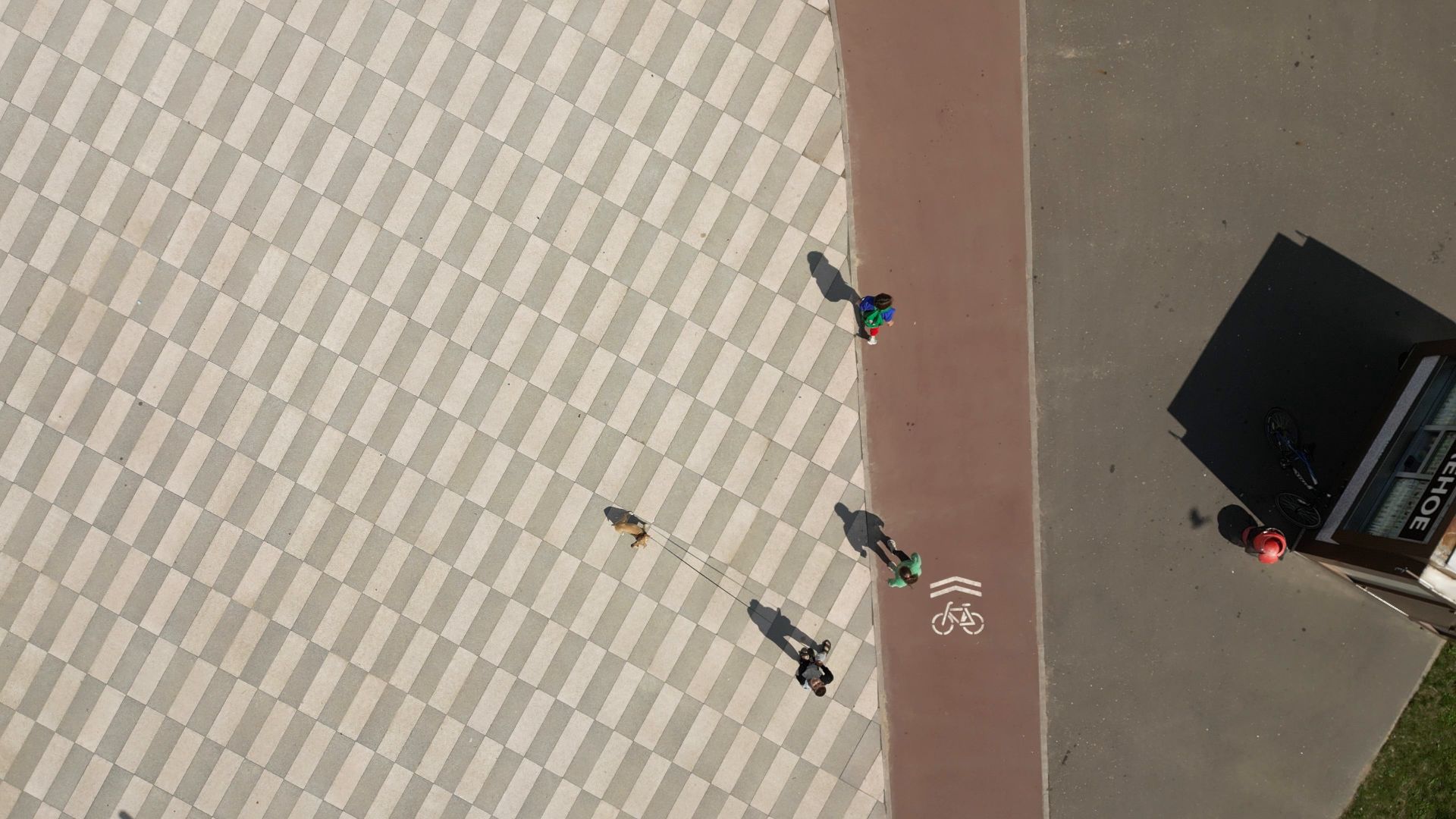 видео с коптера, черноголовка, благоустройство, сквер,