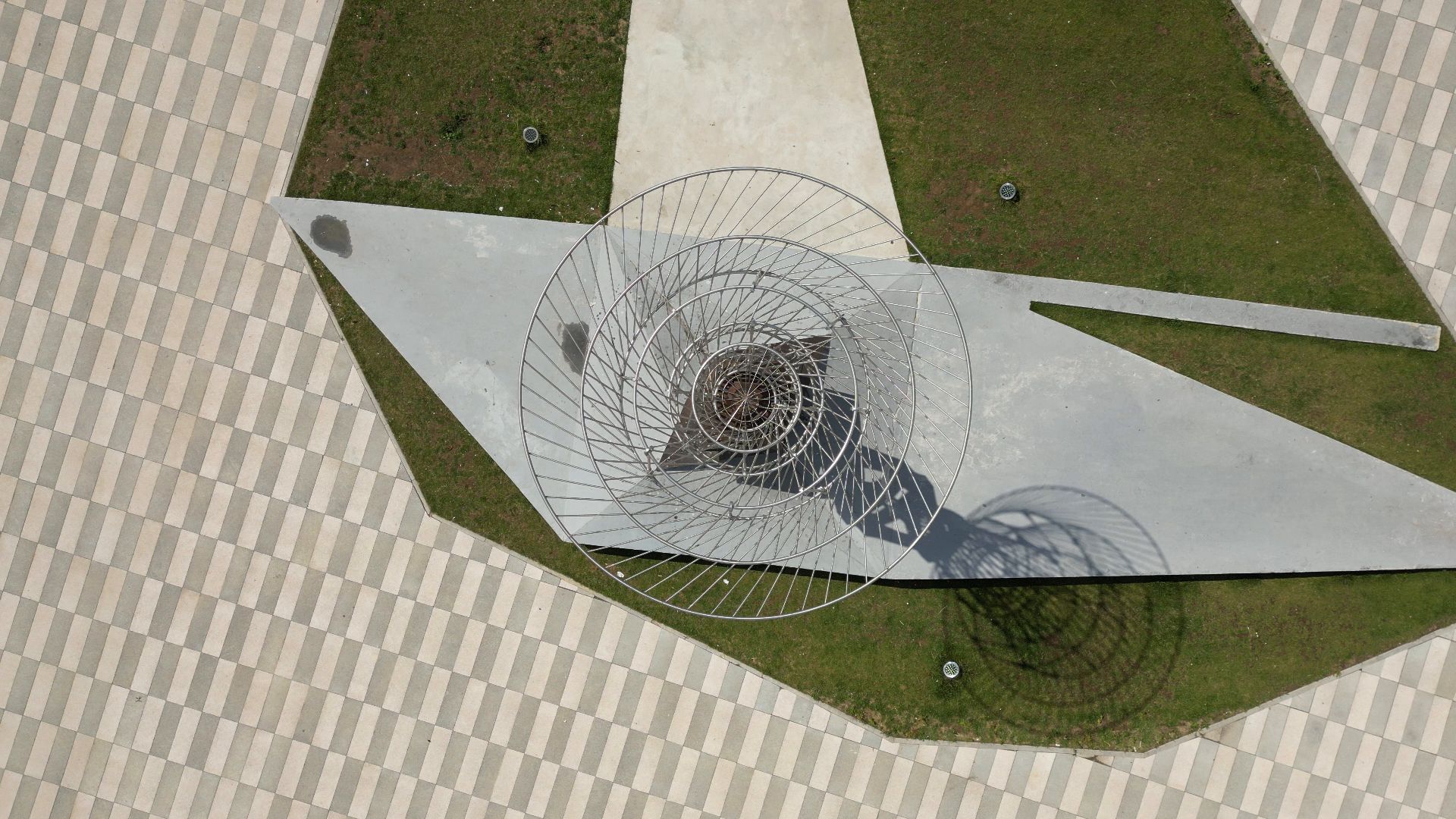 видео с коптера, черноголовка, благоустройство, сквер,