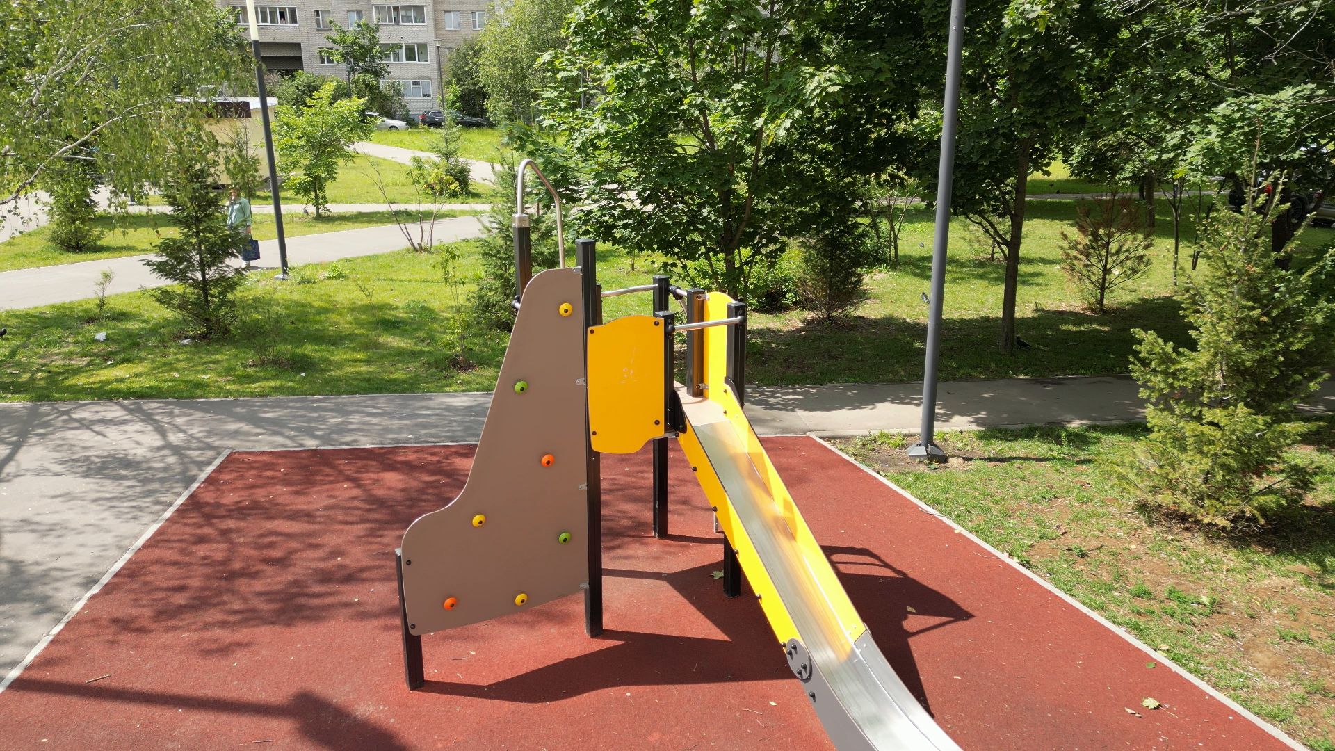 видео с коптера, черноголовка, благоустройство, сквер,