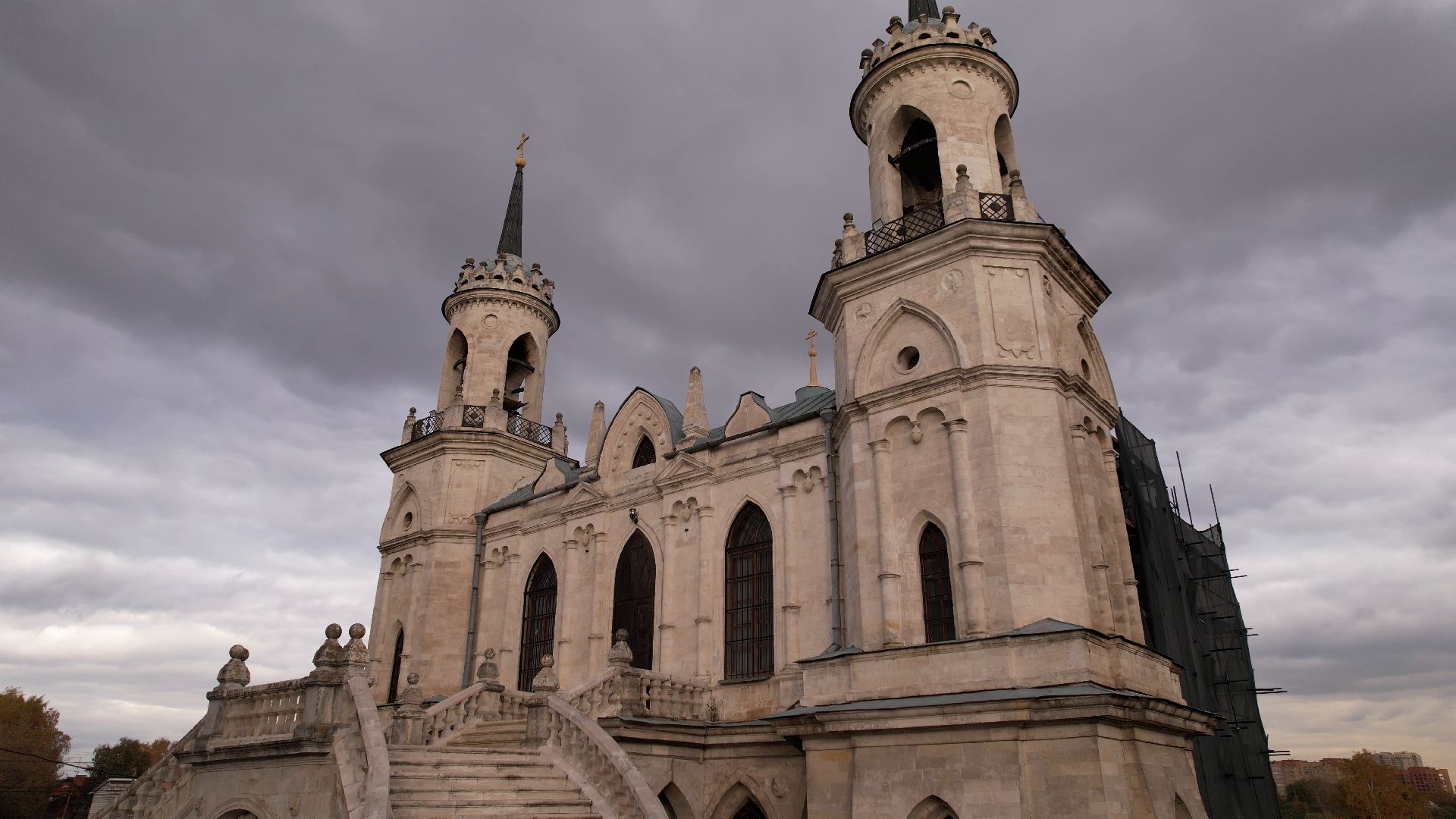 видео с коптера, раменское, храм, культура,