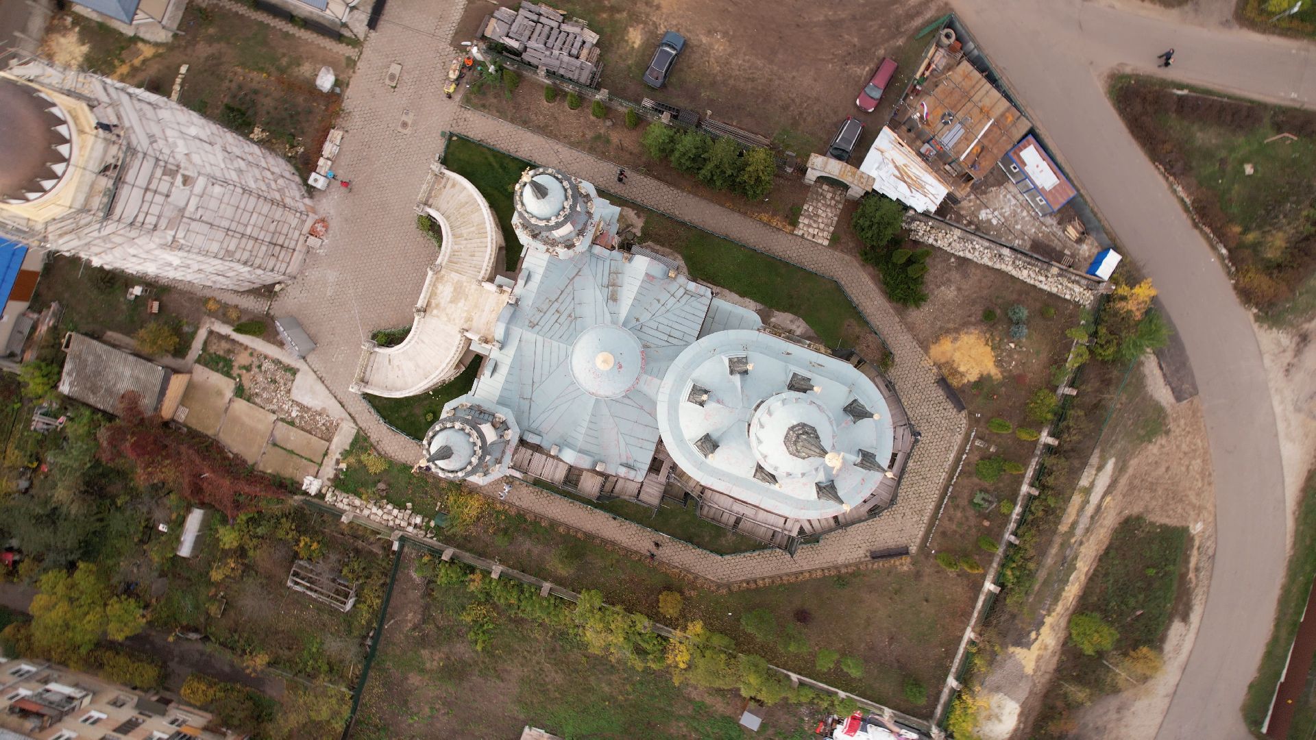 видео с коптера, раменское, храм, культура,