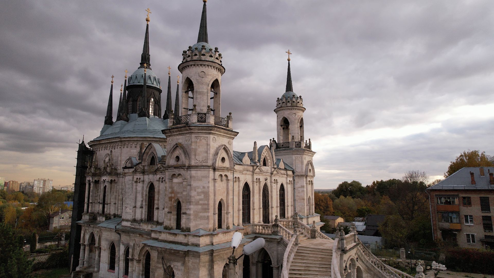 видео с коптера, раменское, храм, культура,