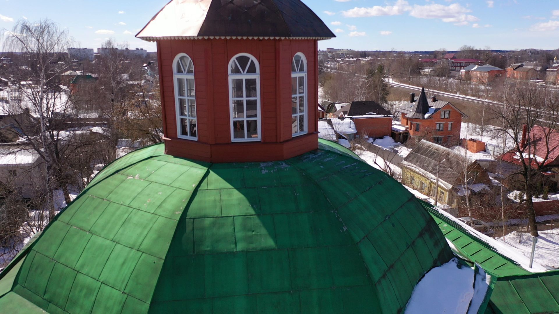 видео с коптера, сергиев посад, благоустройство,