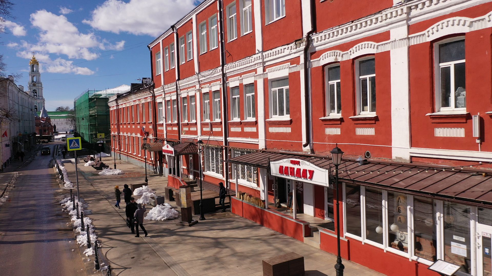 видео с коптера, сергиев посад, благоустройство,