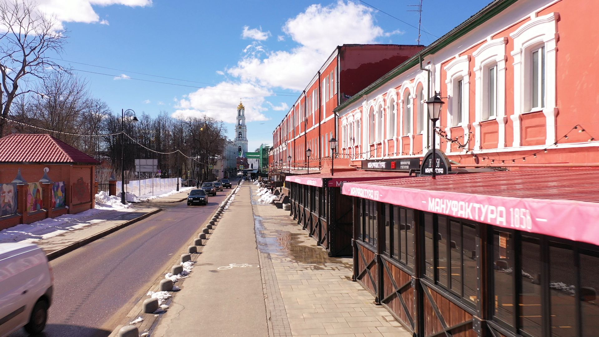 видео с коптера, сергиев посад, благоустройство,