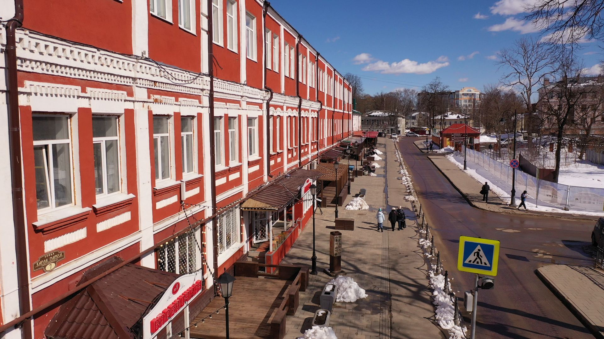 видео с коптера, сергиев посад, благоустройство,