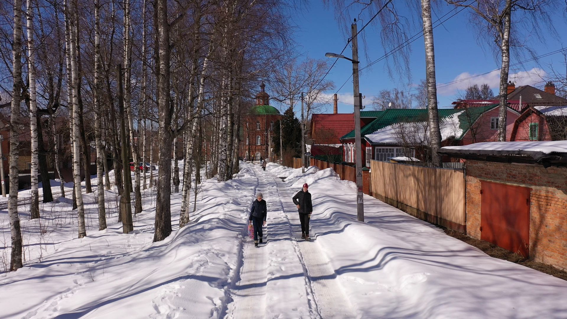 видео с коптера, сергиев посад, благоустройство,