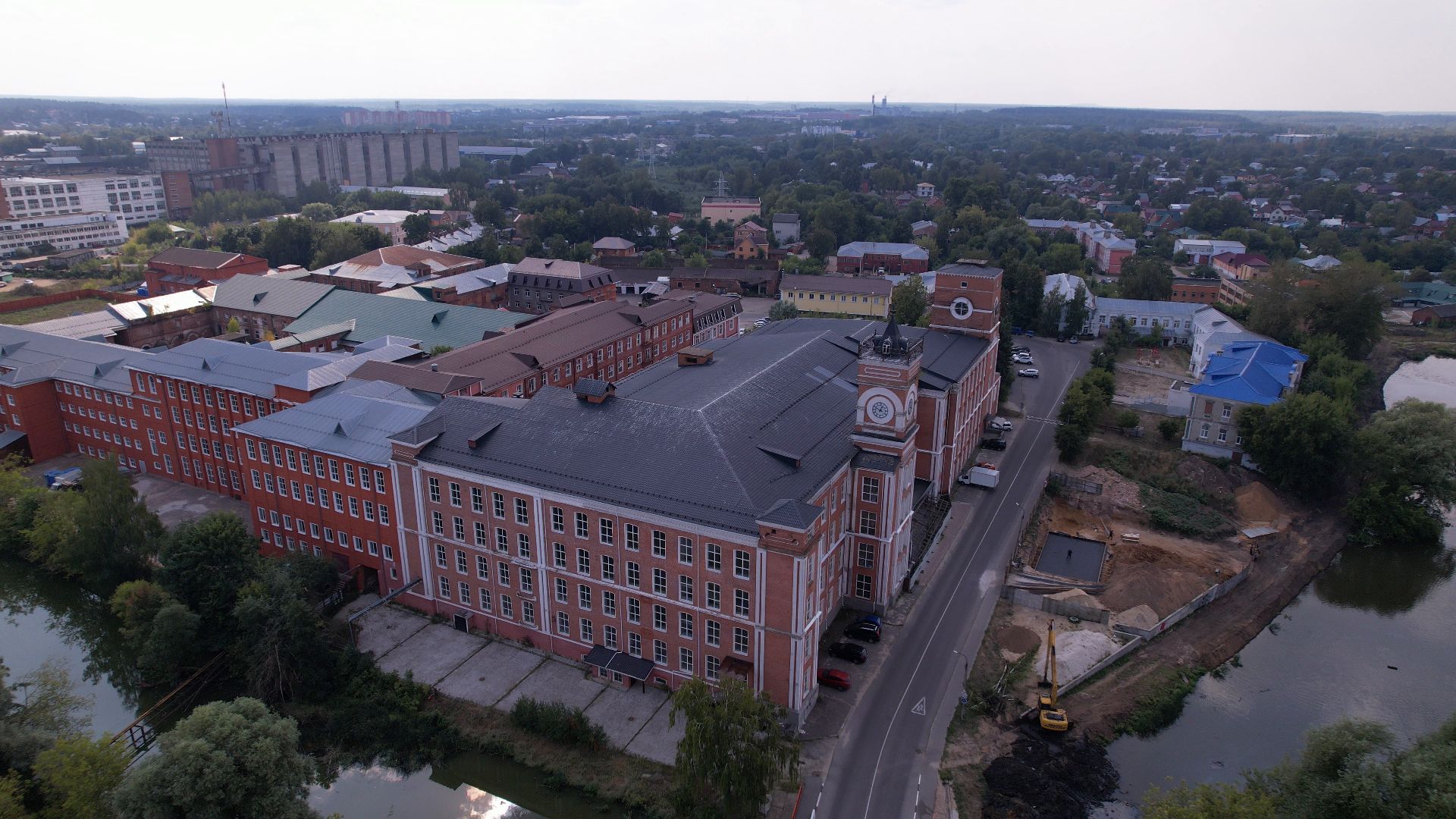видео с коптера, егорьевск, архитектура,