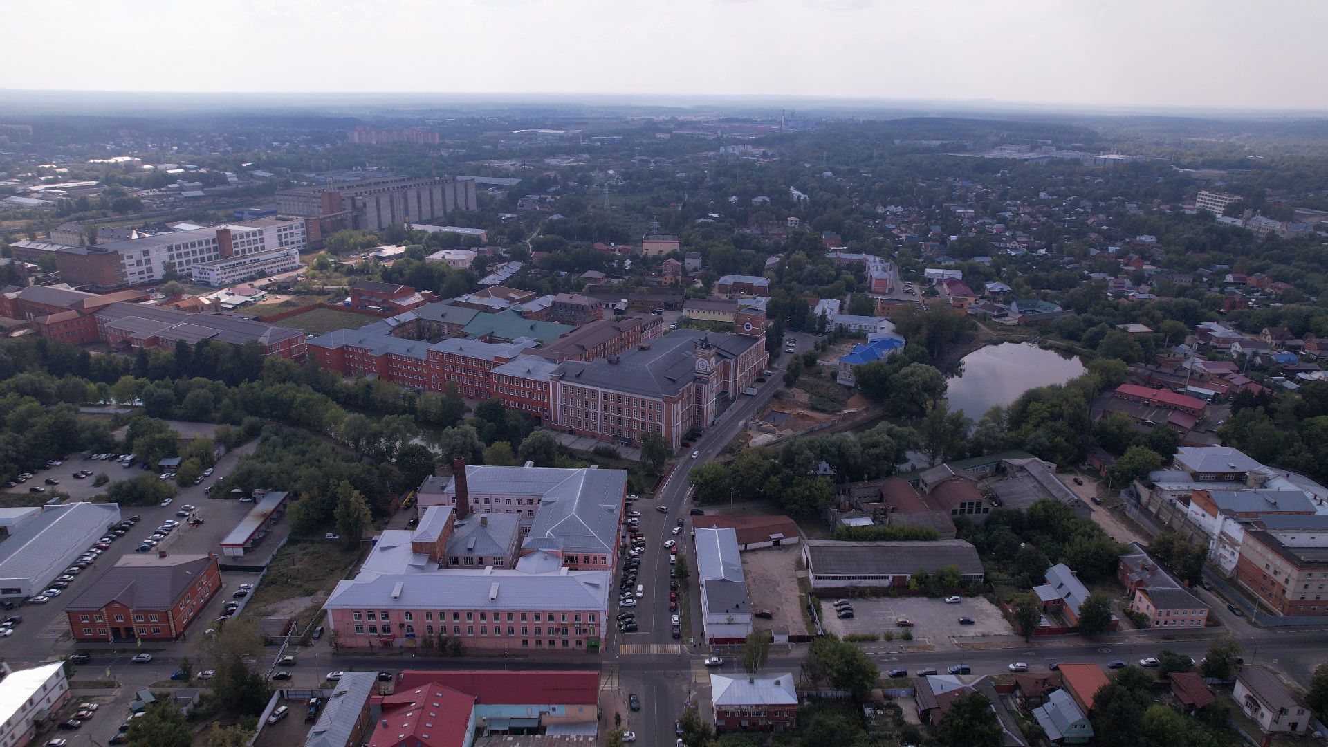 видео с коптера, егорьевск, архитектура,