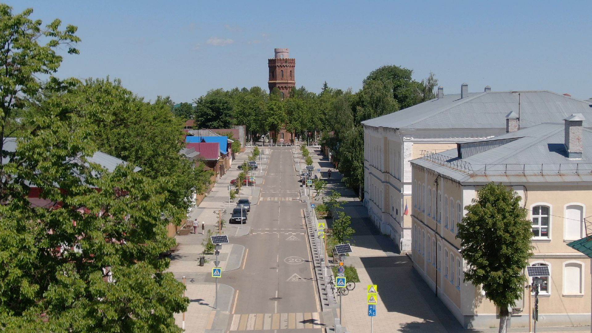 видео с коптера, зарайск, культура, благоустройство,