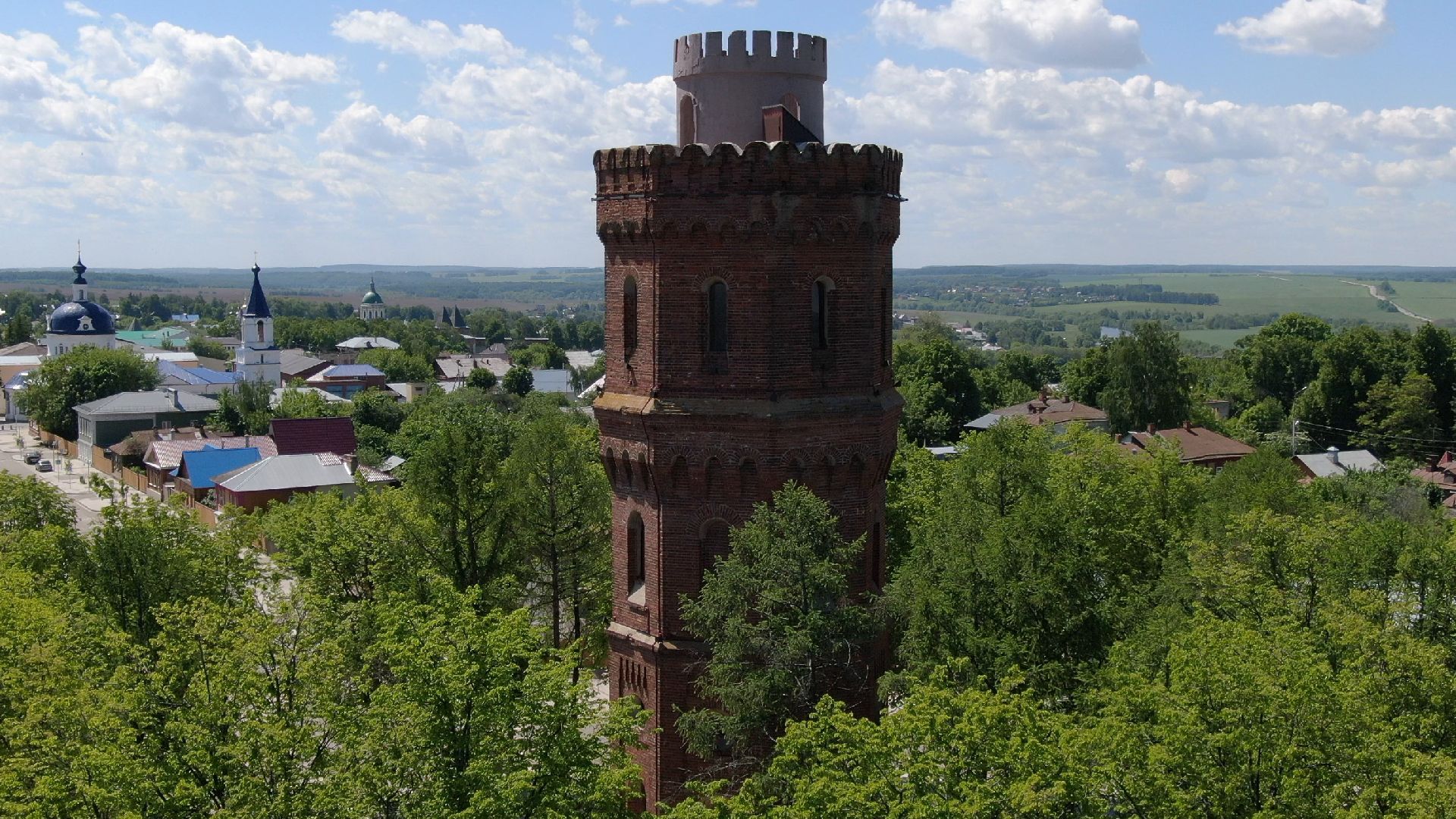 видео с коптера, зарайск, культура, благоустройство,
