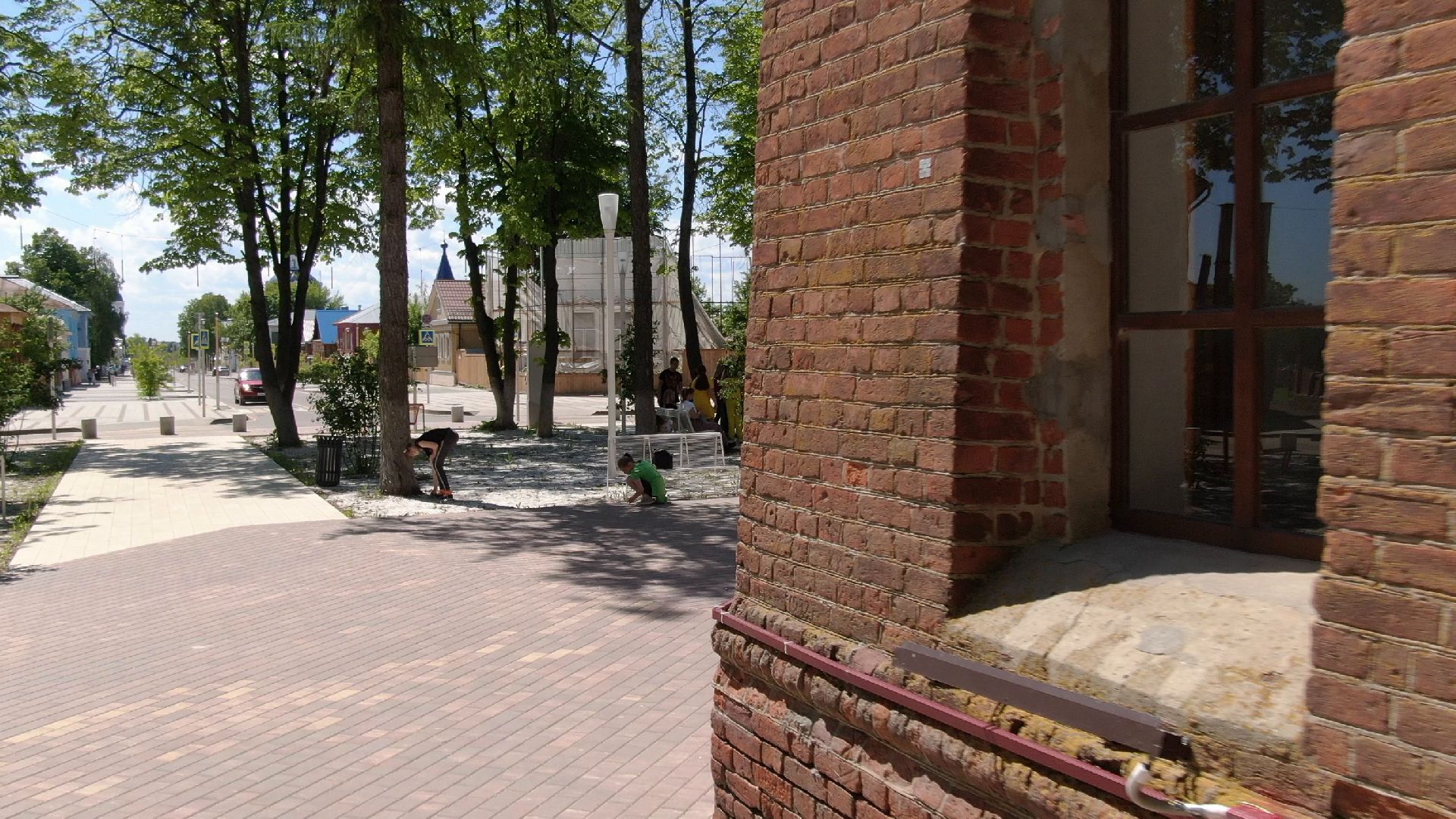 видео с коптера, зарайск, культура, благоустройство,