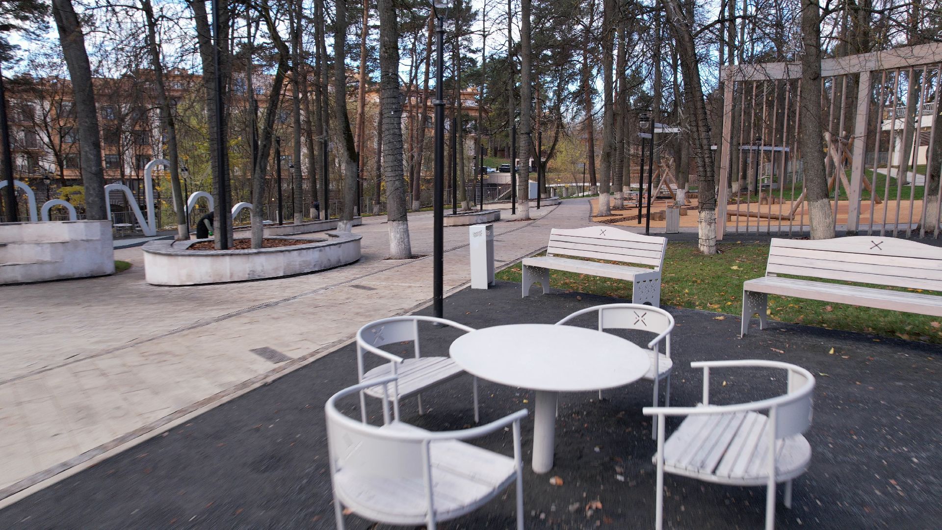 видео с коптера, звенигород, благоустройство, парки,