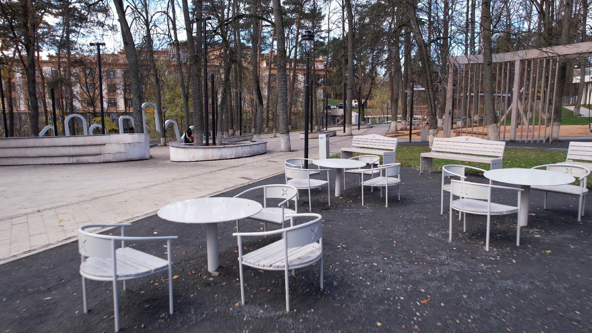 видео с коптера, звенигород, благоустройство, парки,