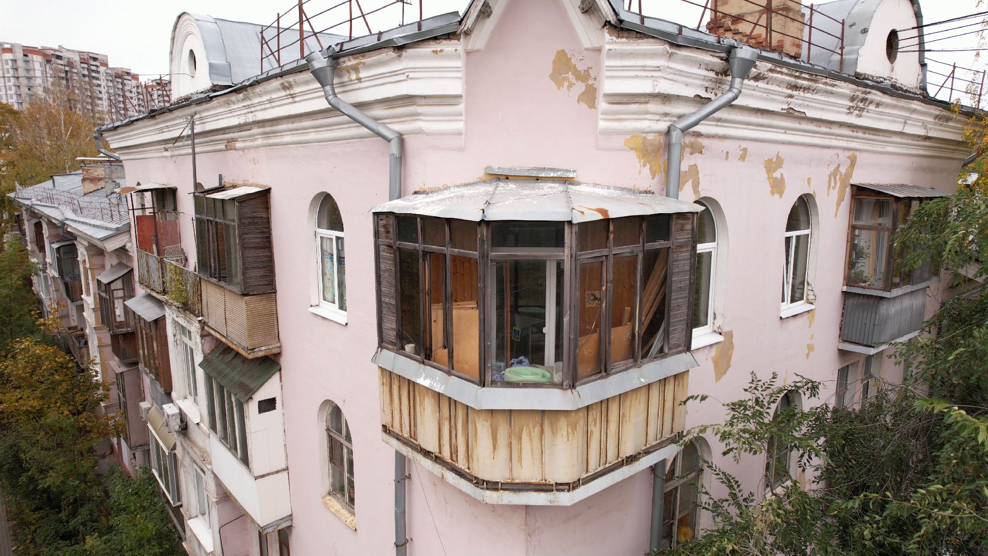 видео с коптера, королёв, архитектура,