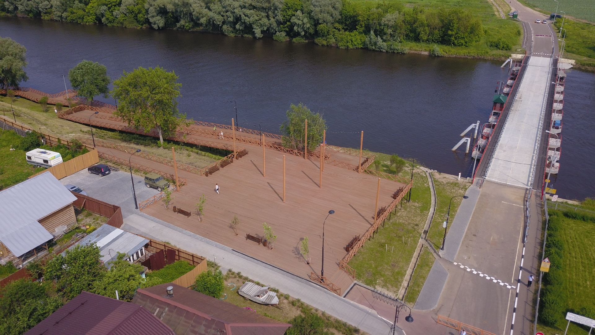 видео с коптера, Коломна, благоустройство,