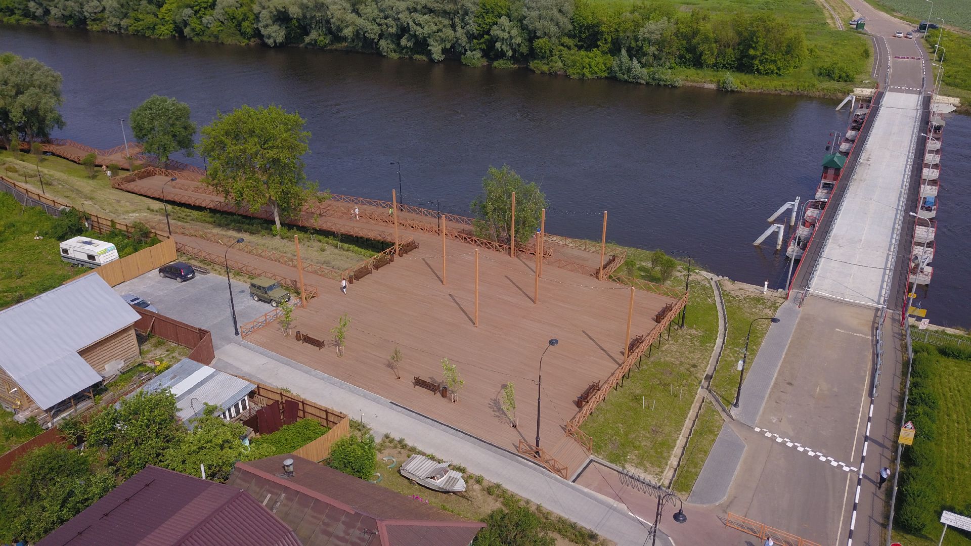 видео с коптера, Коломна, благоустройство,