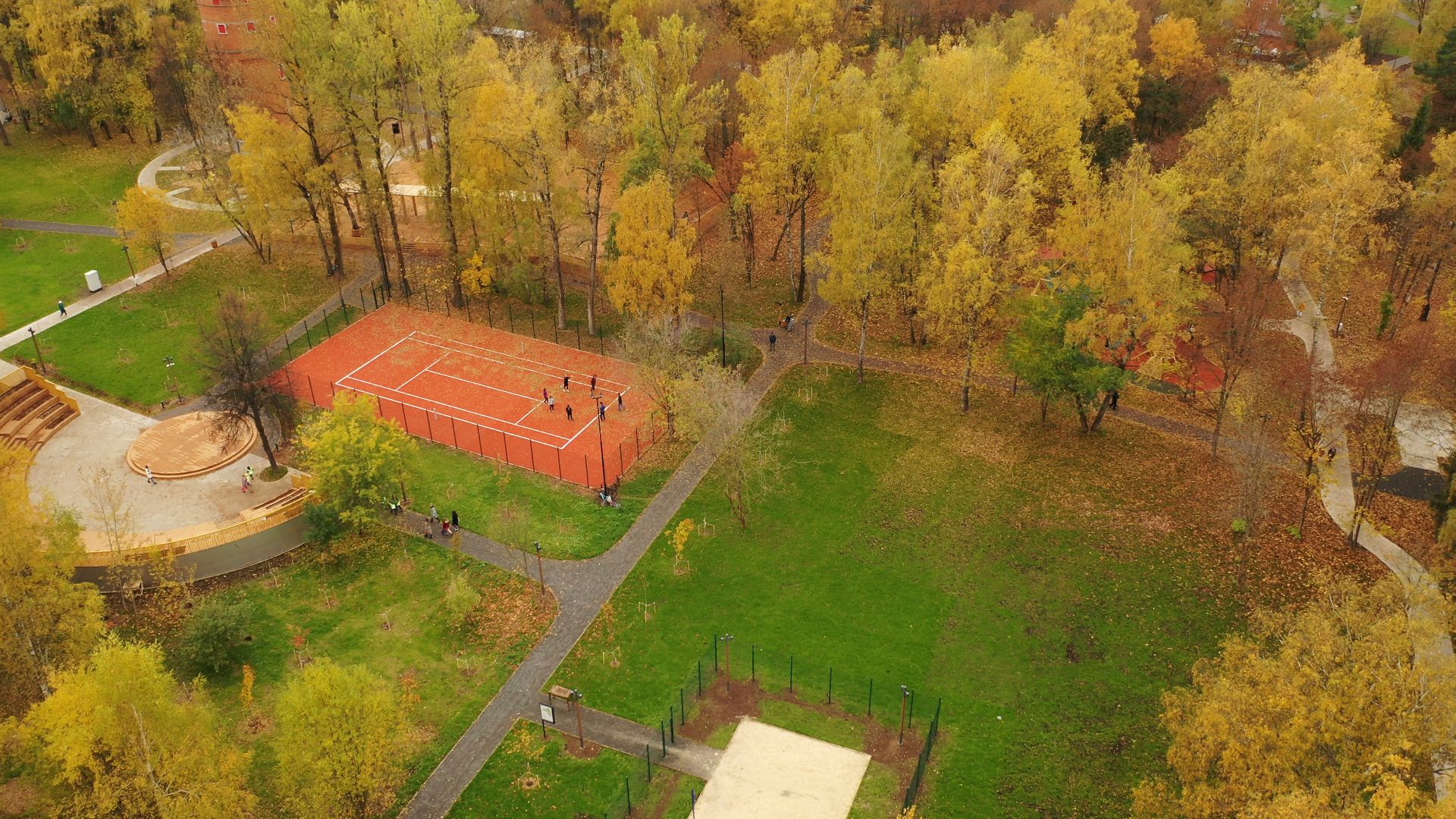 видео с коптера, краснознаменск, одинцово, парки, благоустройство,