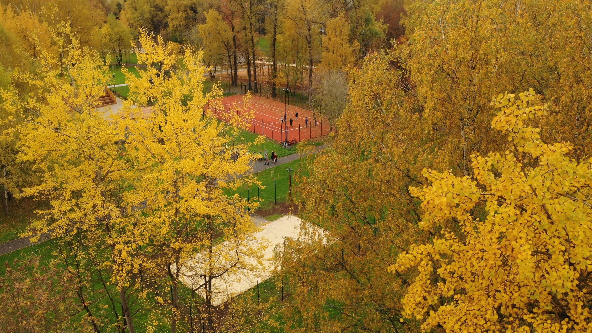 видео с коптера, краснознаменск, одинцово, парки, благоустройство,