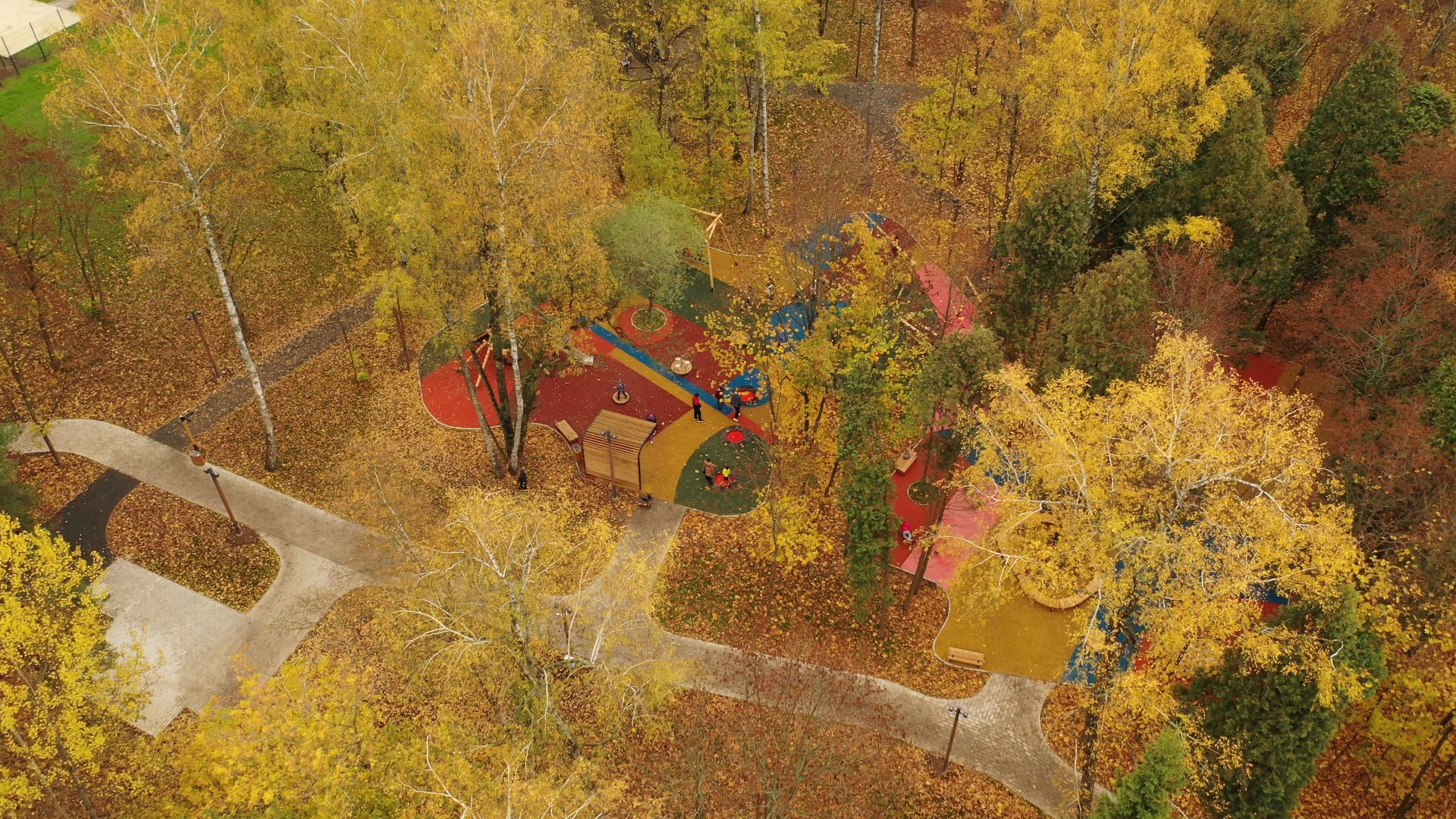 видео с коптера, краснознаменск, одинцово, парки, благоустройство,