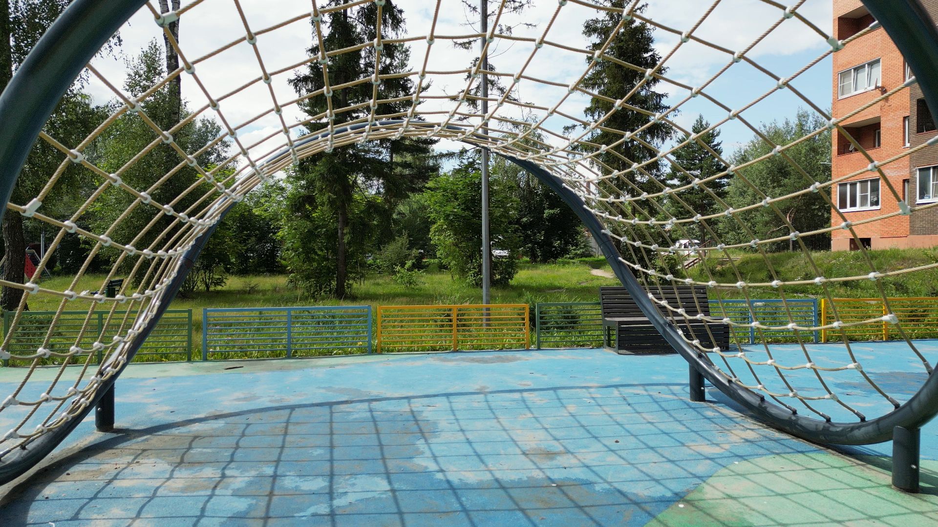 видео с коптера, черноголовка, благоустройство, детские площадки, строительство,