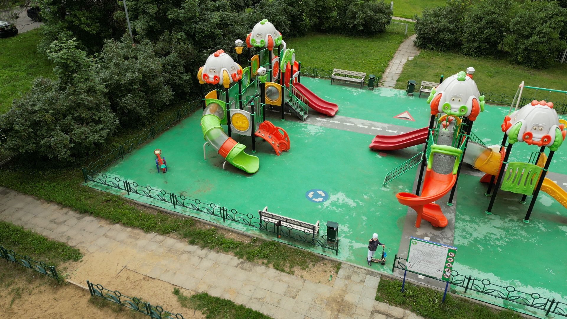 видео с коптера, черноголовка, строительство, благоустройство,