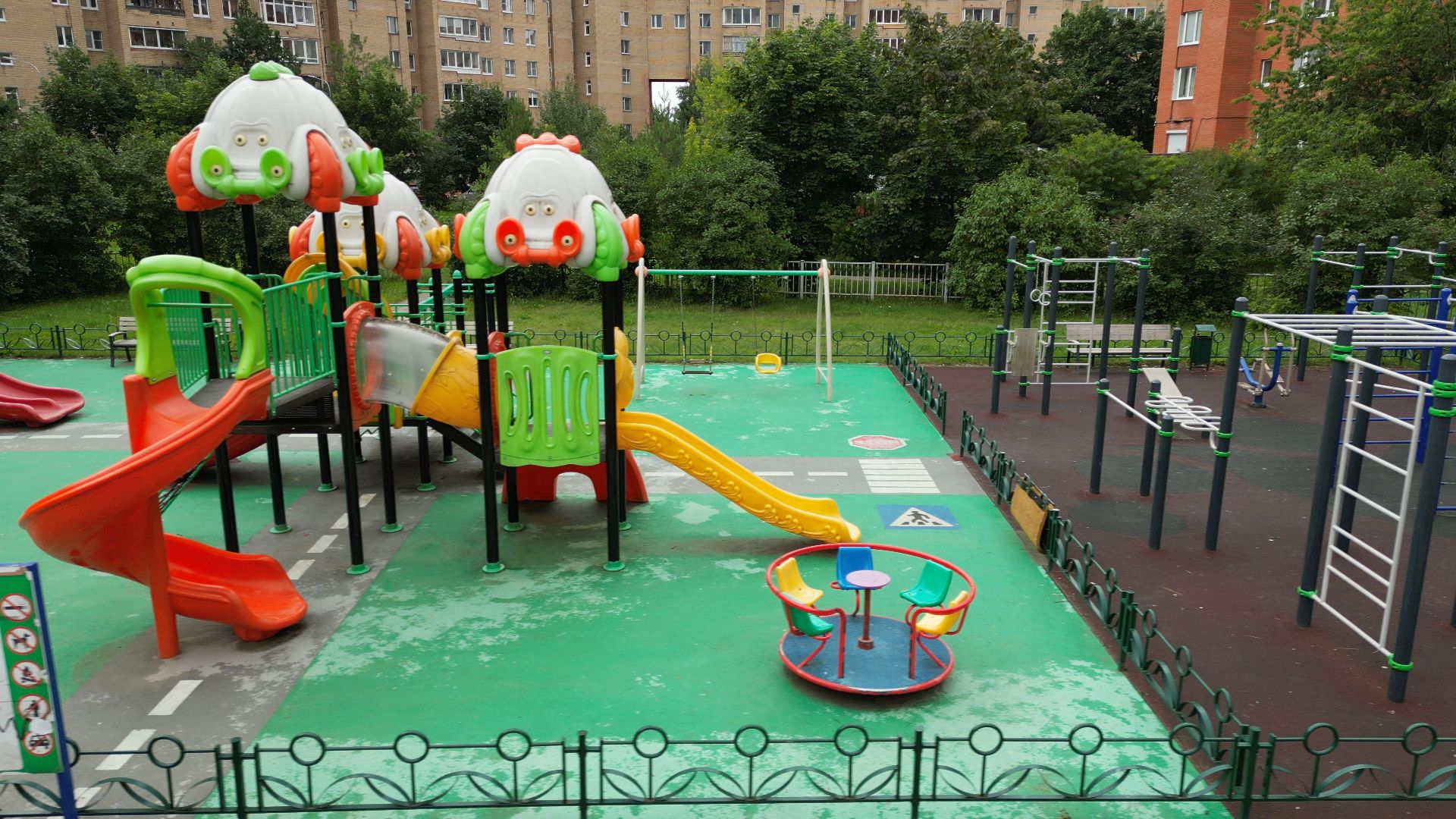 видео с коптера, черноголовка, строительство, благоустройство,