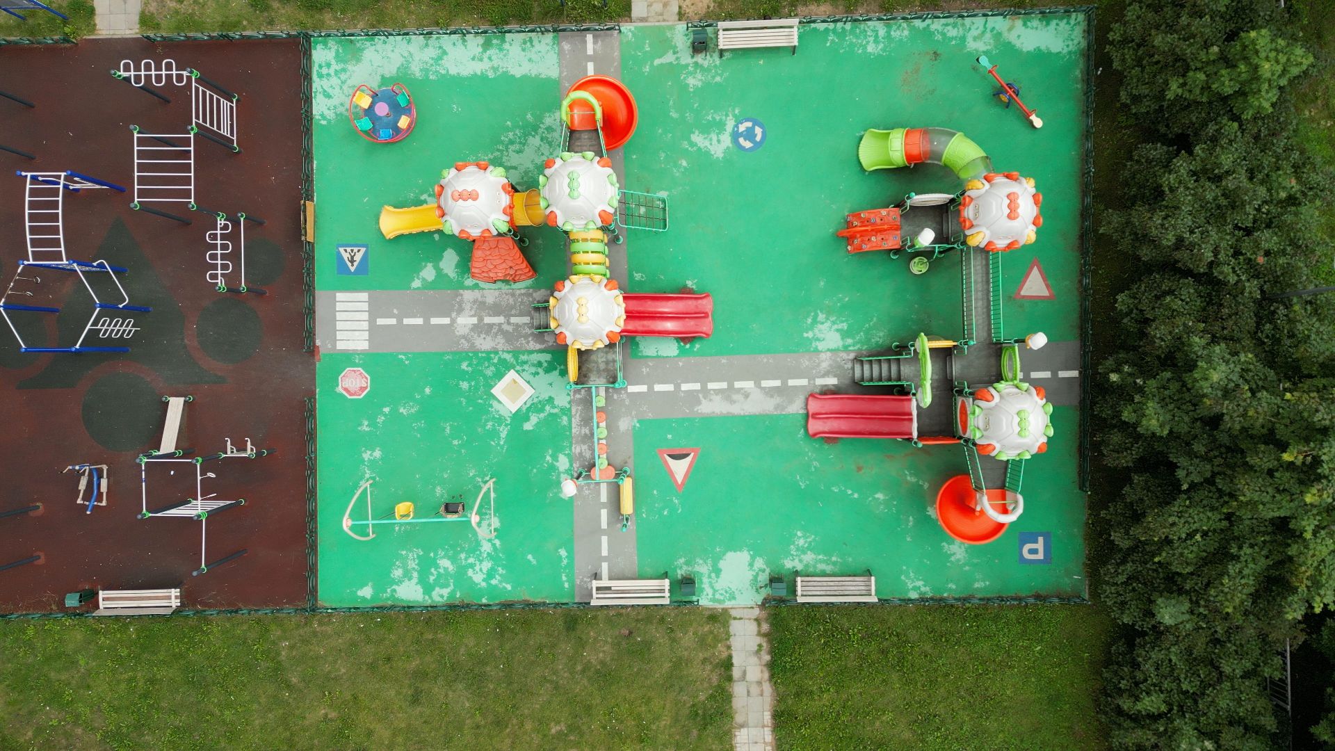 видео с коптера, черноголовка, строительство, благоустройство,