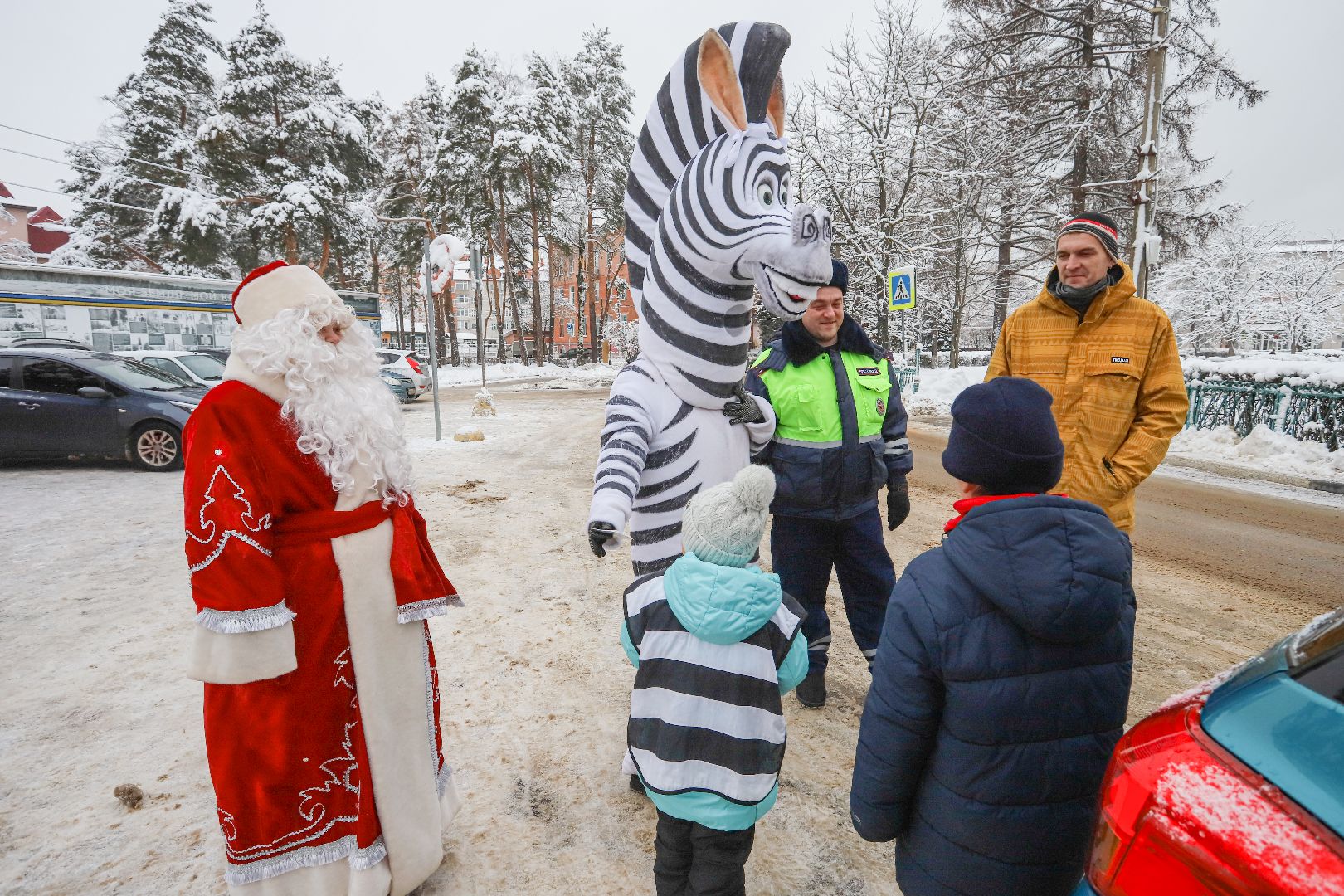 Шатура, новогодний патруль, ПДД, юные инспекторы движения,
