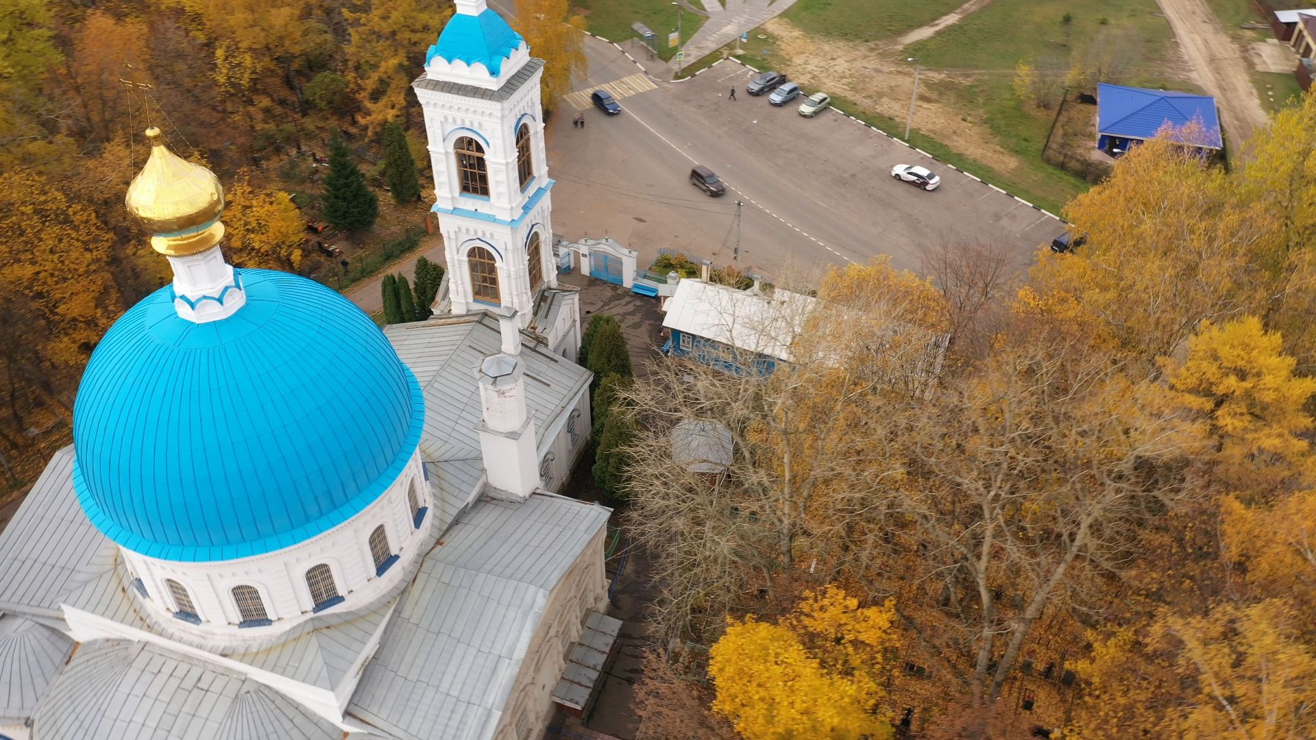 видео с коптера, балашиха, храм, архитектура,