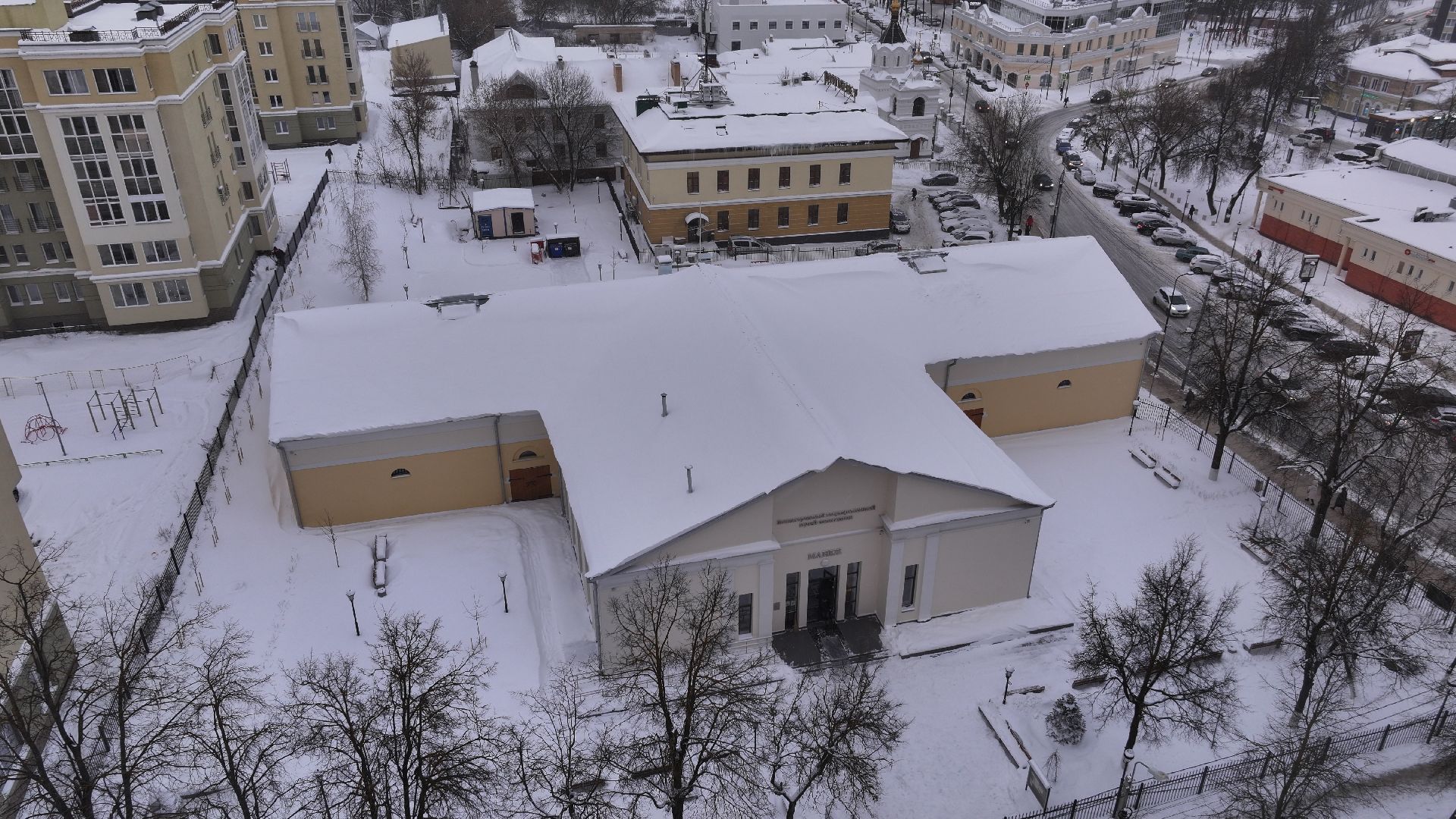 видео с коптера, звенигород, культура, благоустройство,