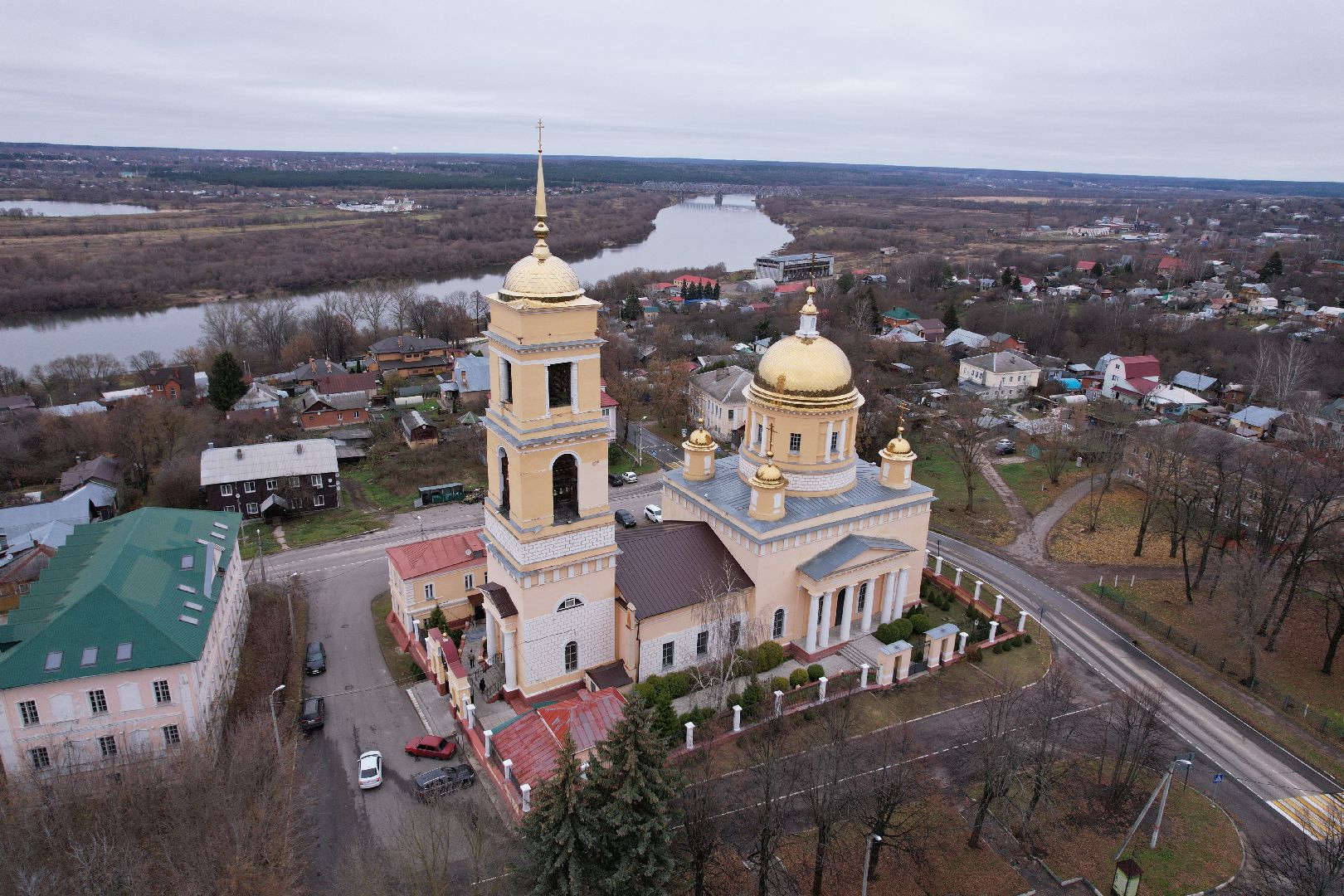 видео с коптера, кашира, храм, культура,