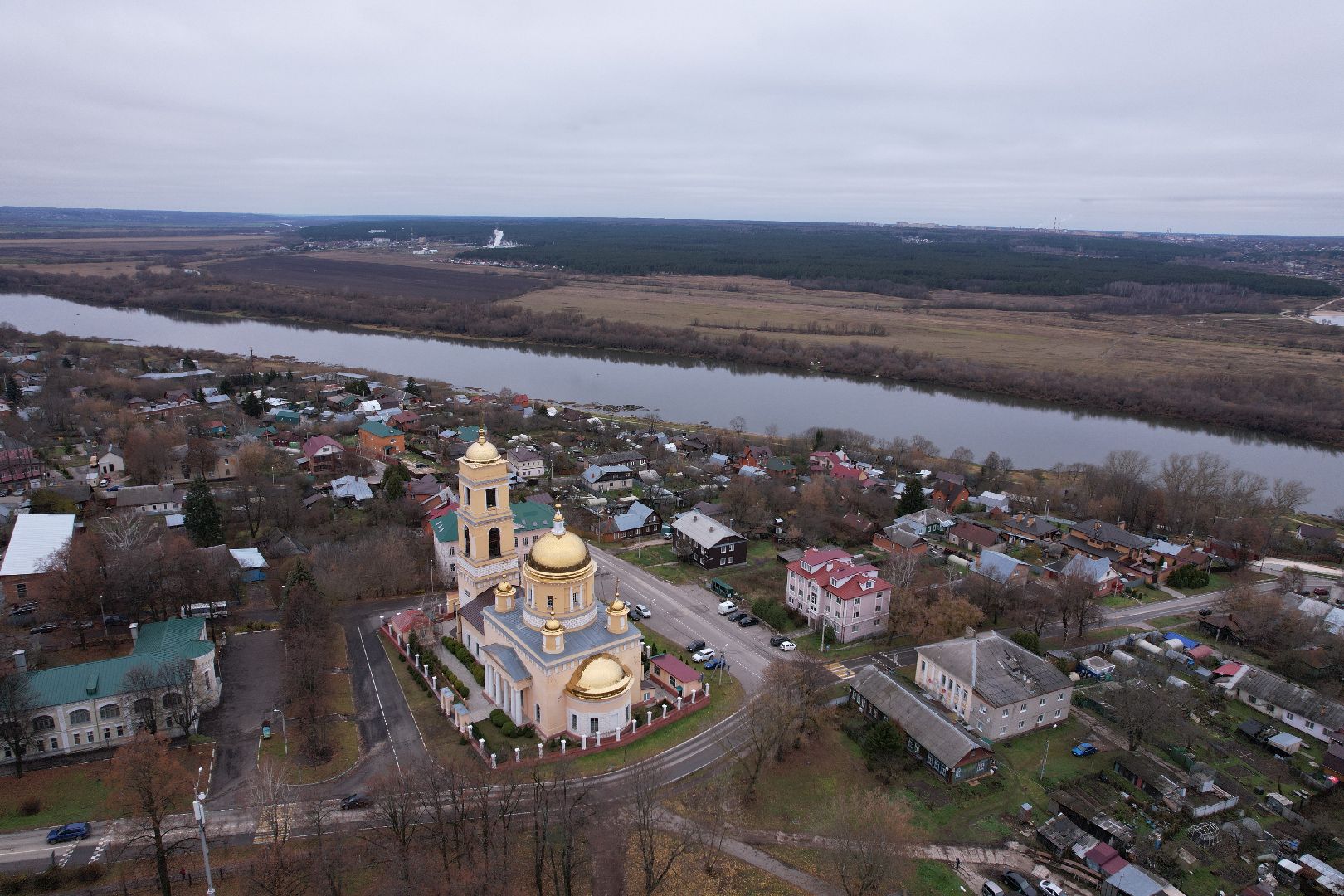видео с коптера, кашира, храм, культура,