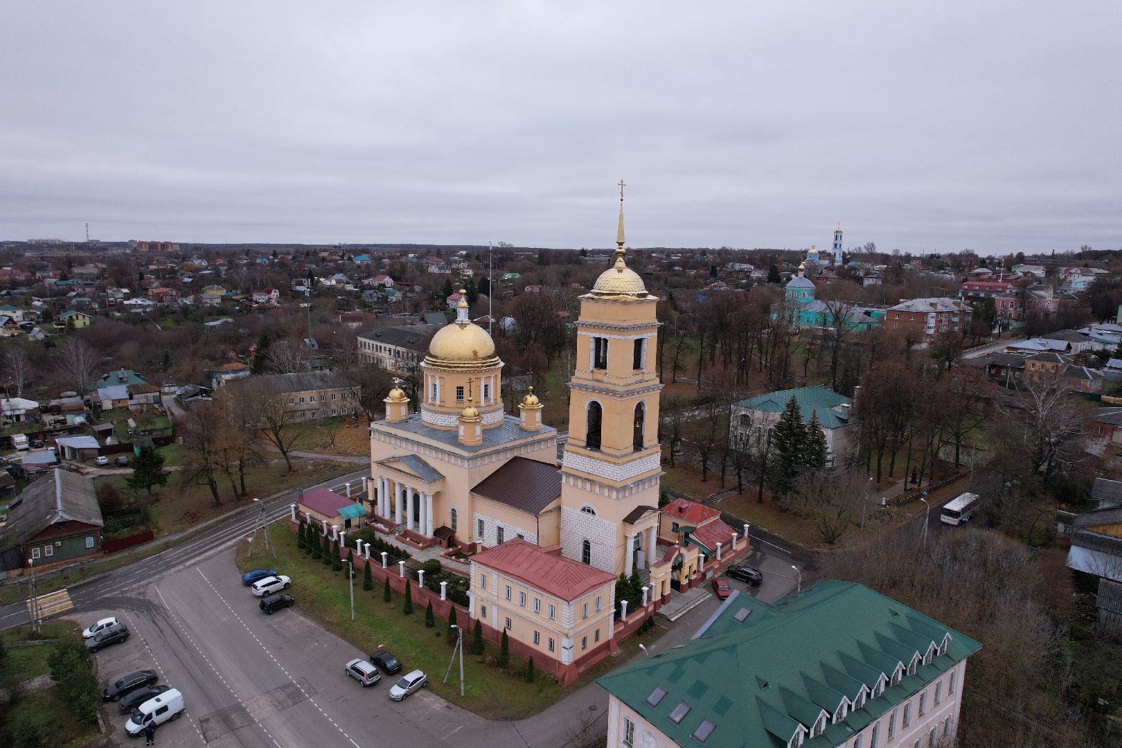 видео с коптера, кашира, храм, культура,