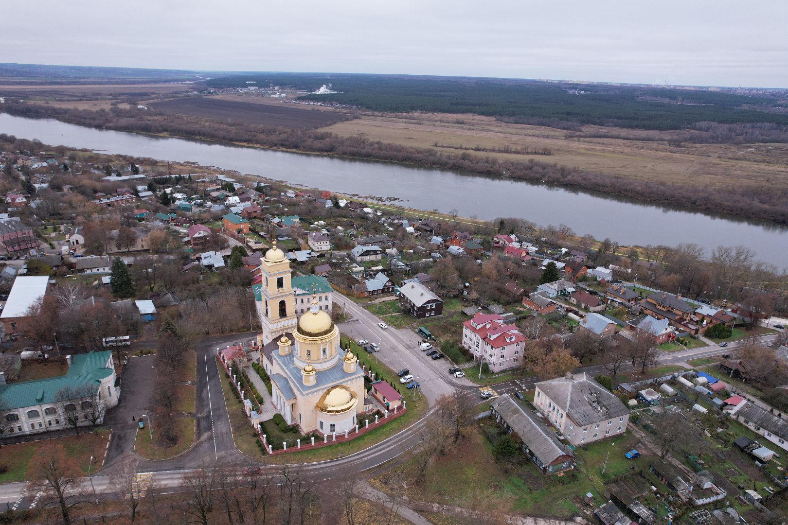 видео с коптера, кашира, храм, культура,