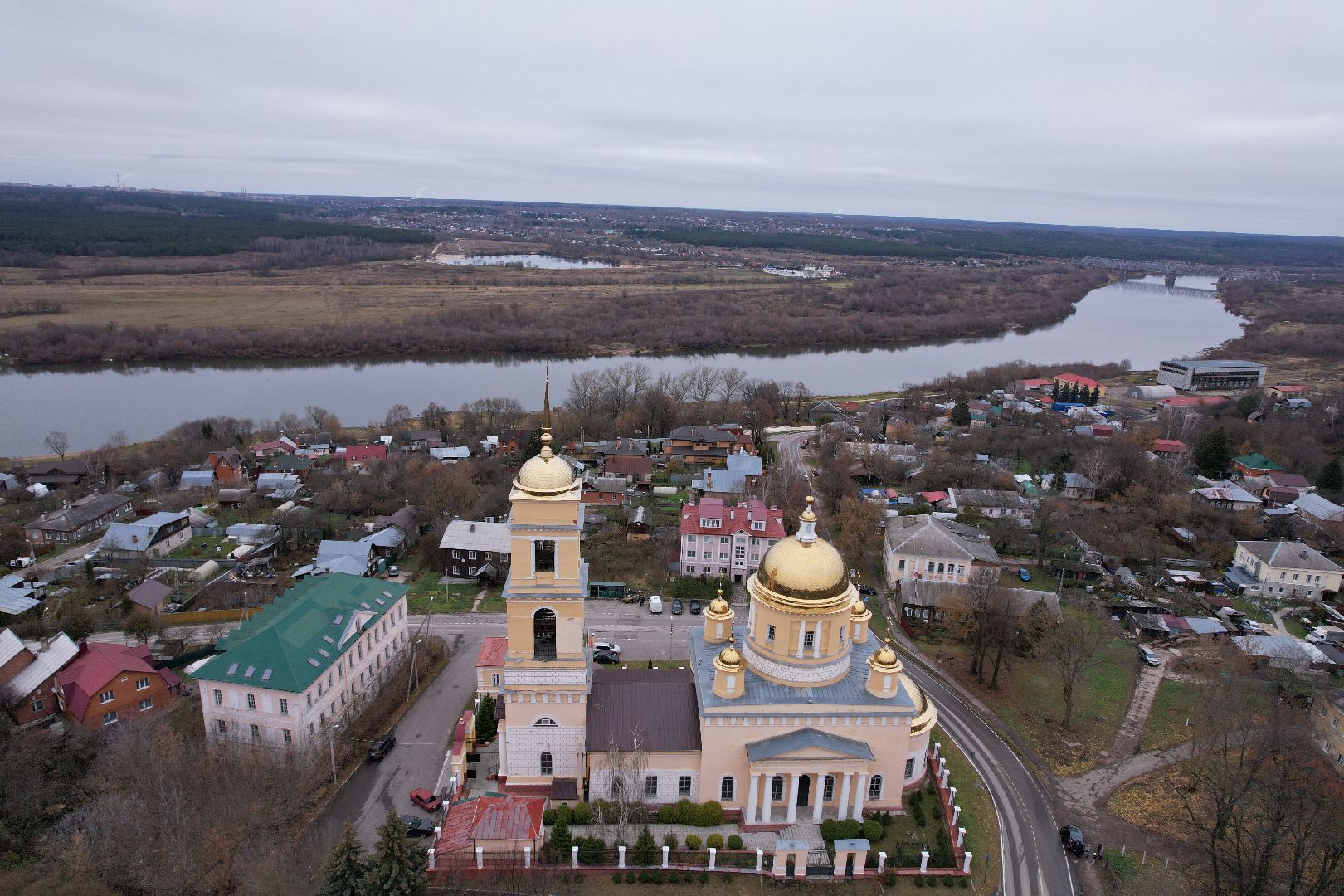 видео с коптера, кашира, храм, культура,