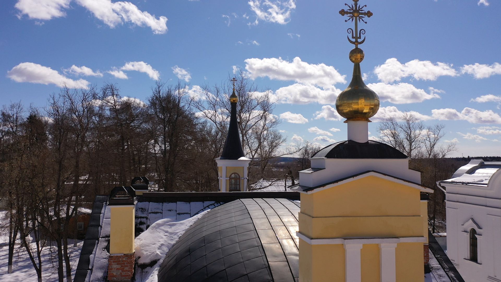 видео с коптера, сергиев посад, монастырь, культура,